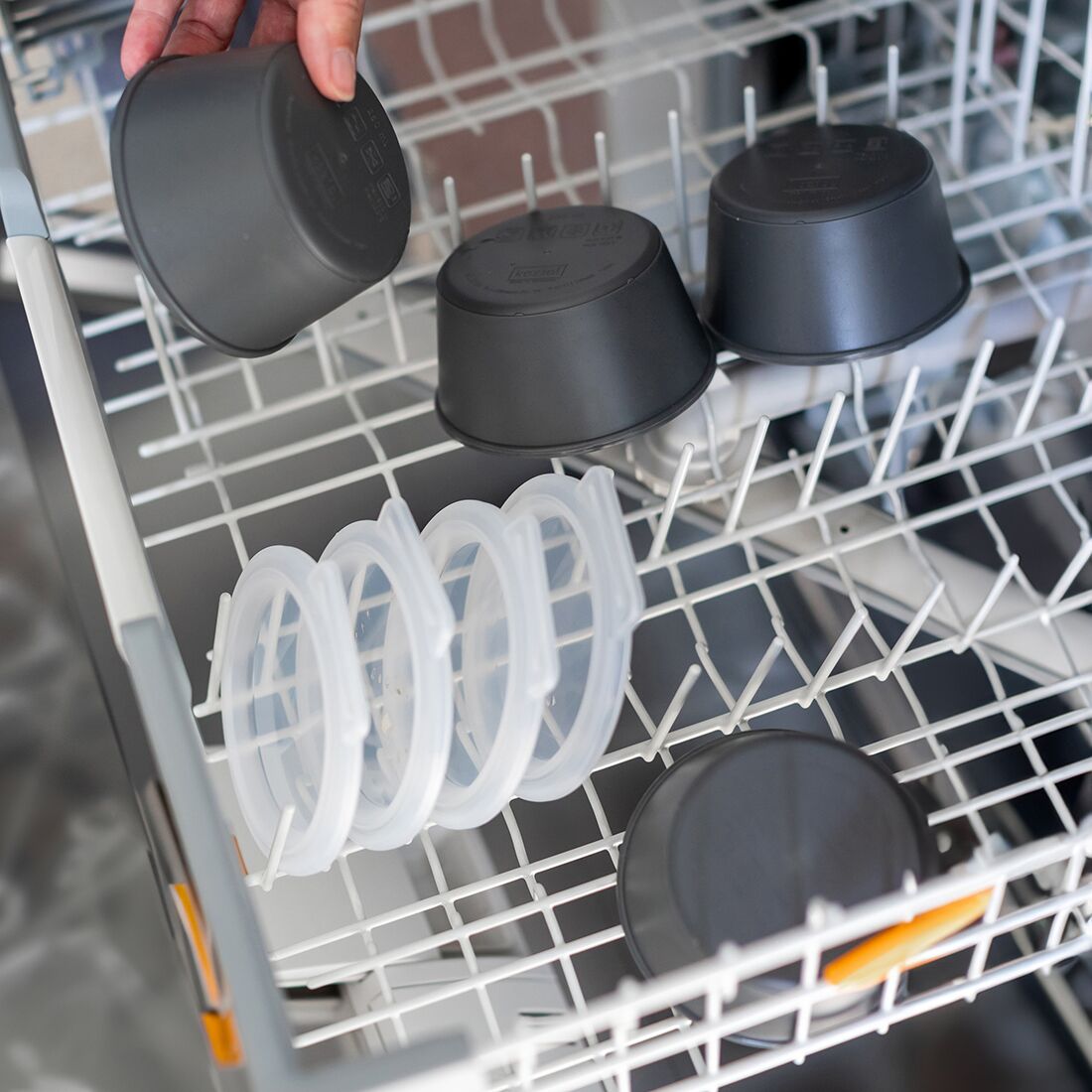 (12 pcs) Coupe - Plastique recyclable - 250ml - Ø 104mm - Gris