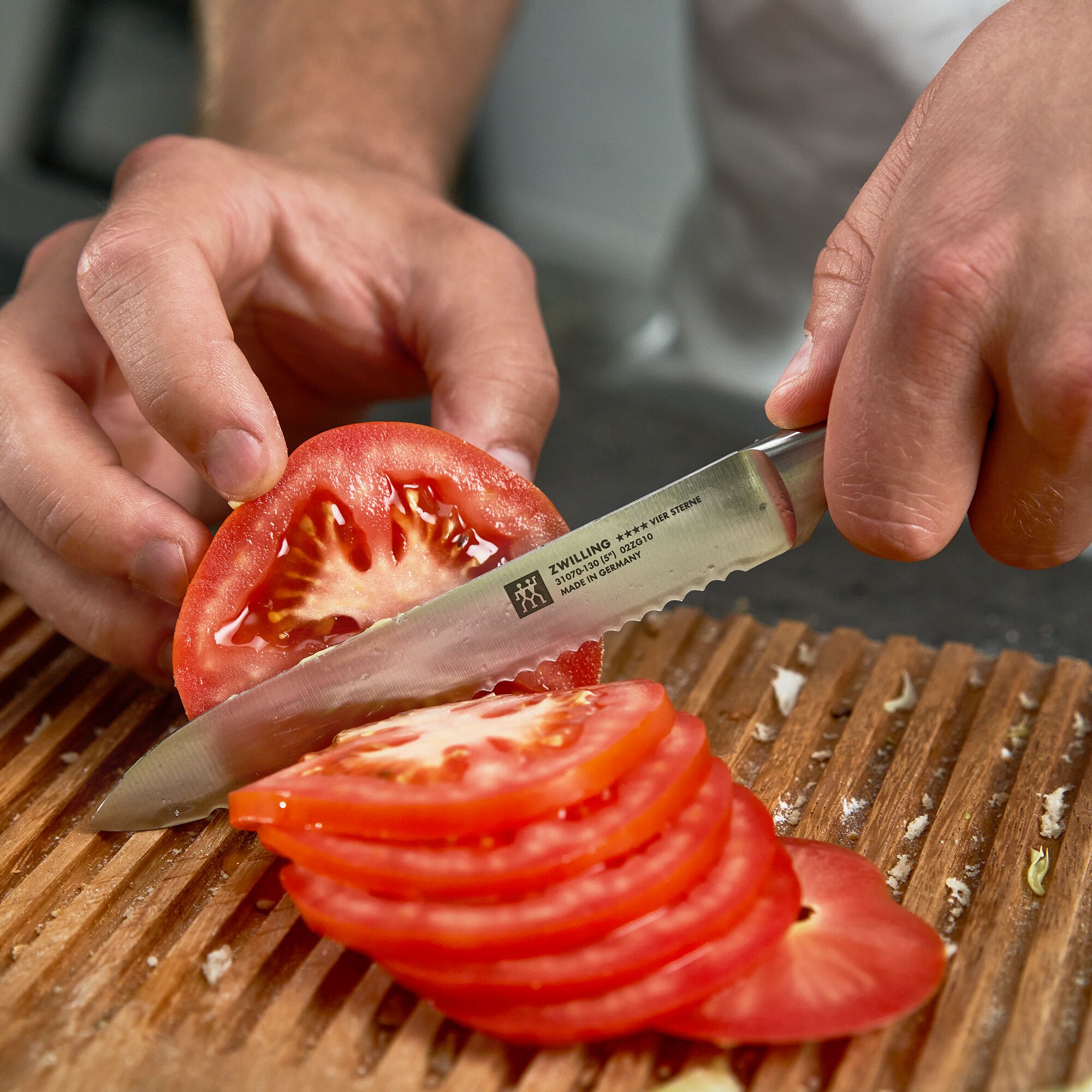 ZWILLING | Four Star Utility Knife – 13 cm blade - for rolls, tomatoes, sausage, cheese, fruit & veg - FRIODUR ice-hardened