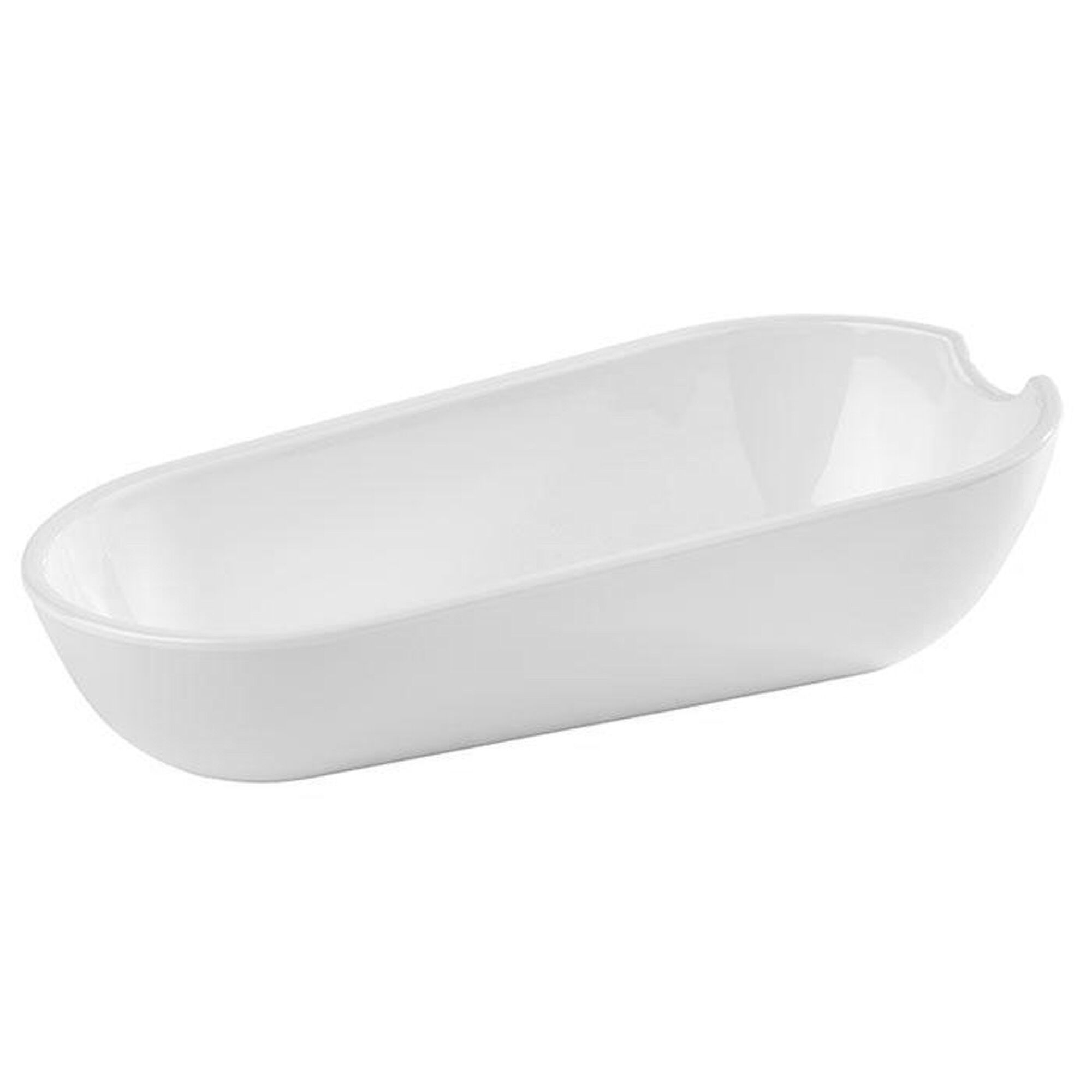 (6 pcs) Bac à couverts BOWL - Mélamine - 0,50 litre - Blanc - 6 pièces