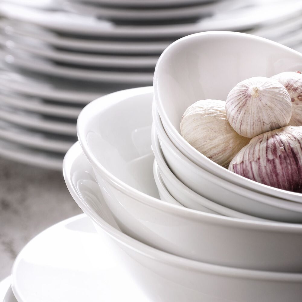 (6 pièces) WHITE DELIGHT - Assiette Coupe - Plate - Ø 160 mm - Blanc