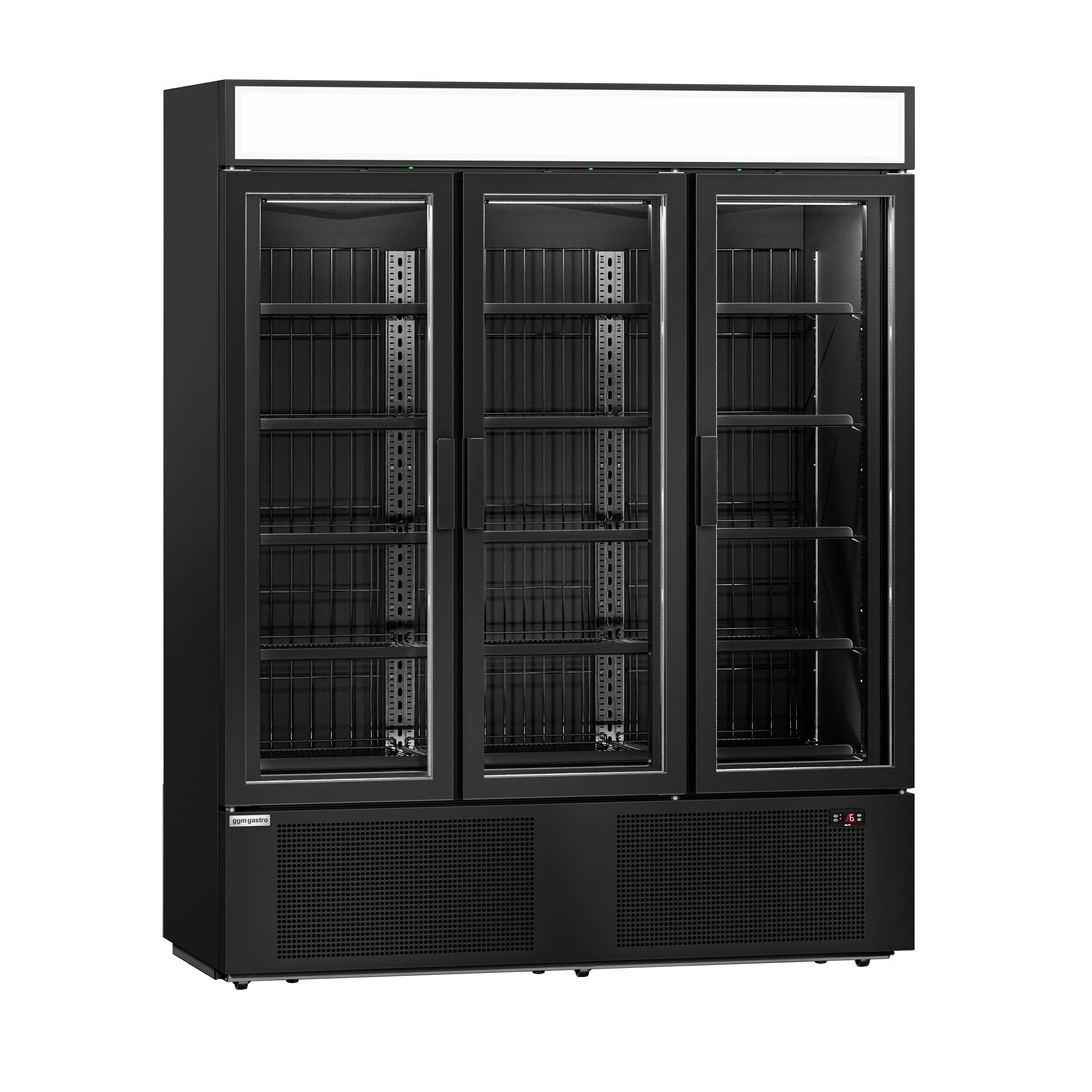 Vitrine réfrigérée à boissons - 1325 litres - avec 3 portes vitrées et écran publicitaire