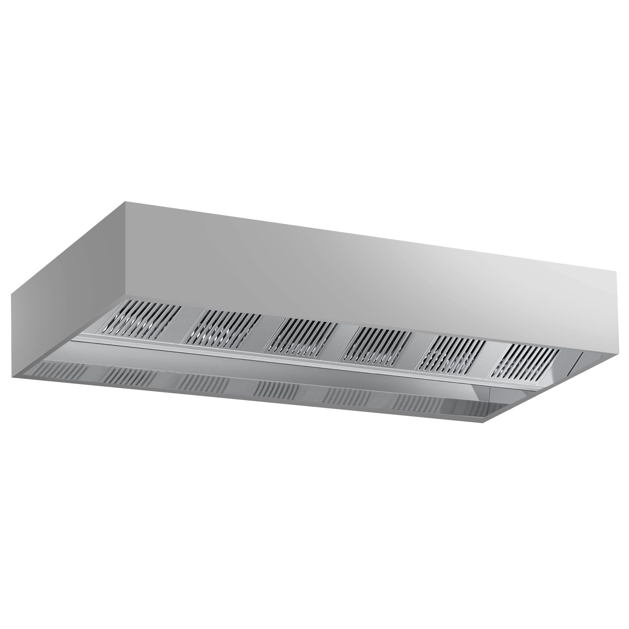 Hotte de plafond à induction - 3600 mm - sans moteur - avec filtre