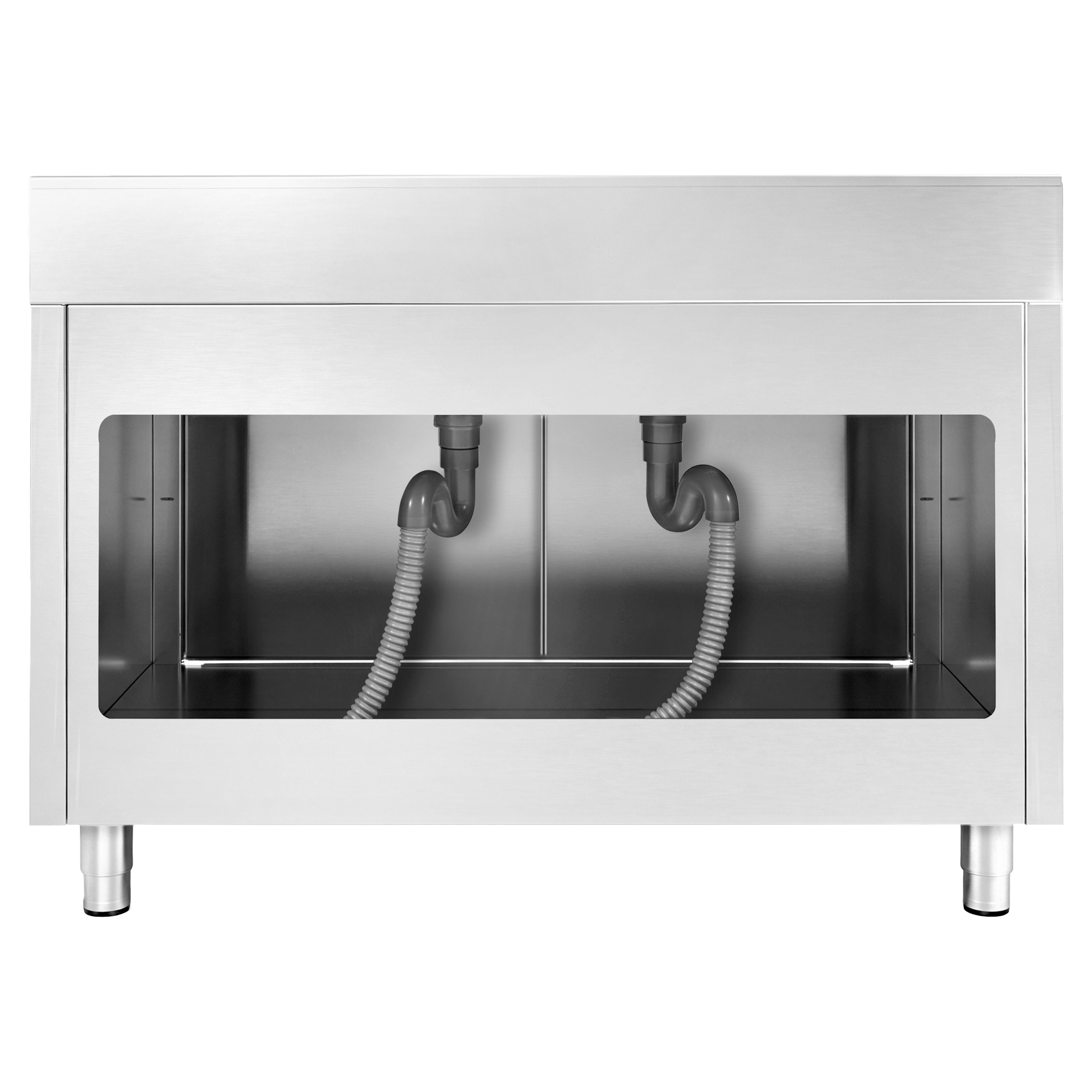 Spülschrank PREMIUM - 1600x700mm - mit 2 Becken mittig