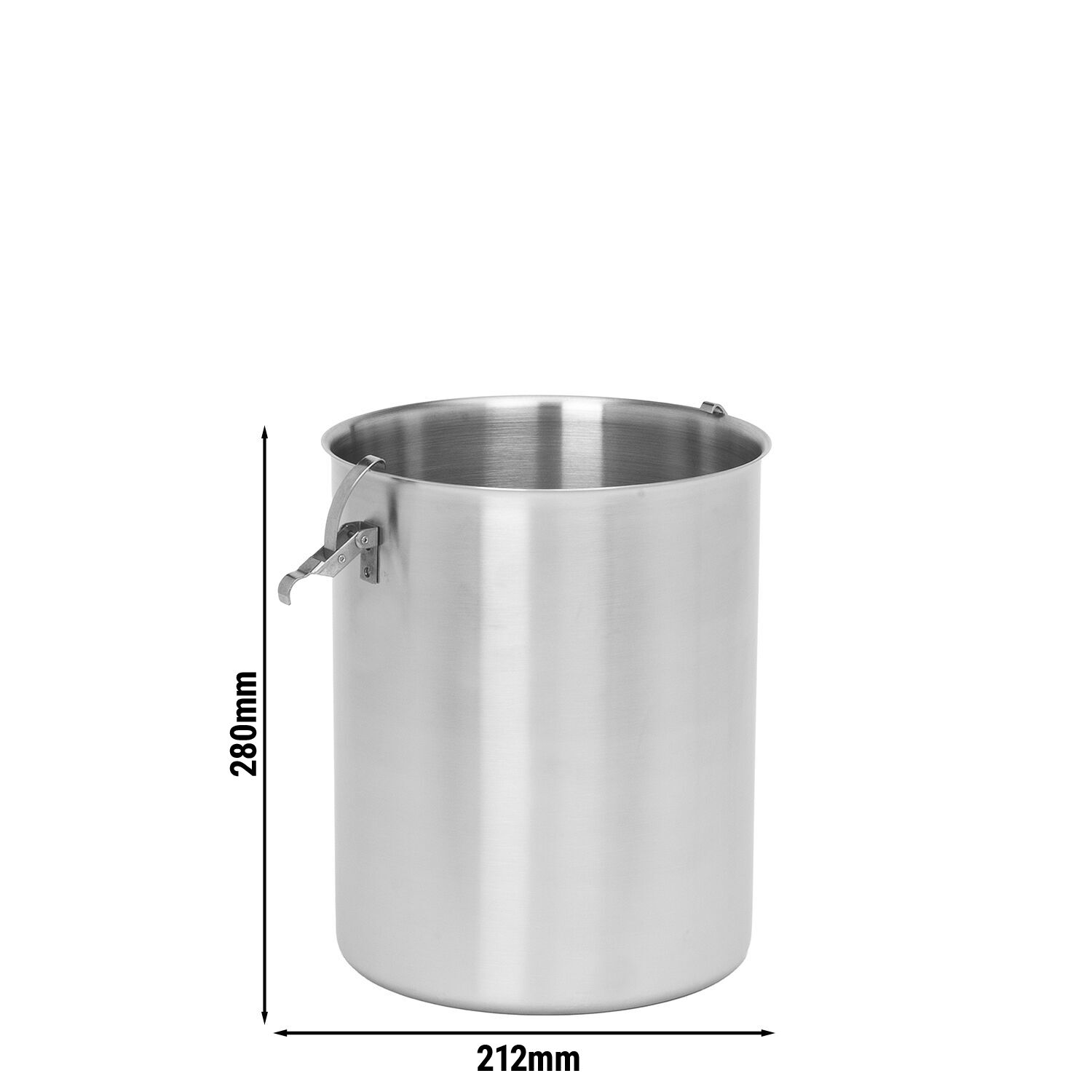 Récipient en inox pour distributeur de sauces - 8 litres
