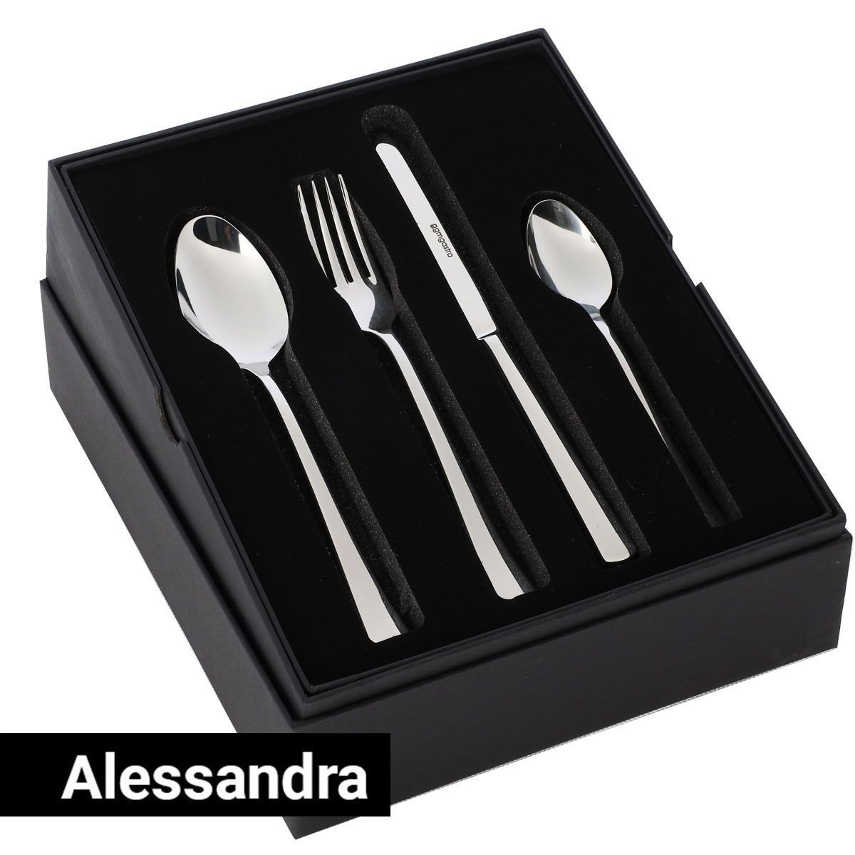 Ensemble de couverts Alessandra - Acier inoxydable 18/10 - incl. boîte à couverts - 24 pièces