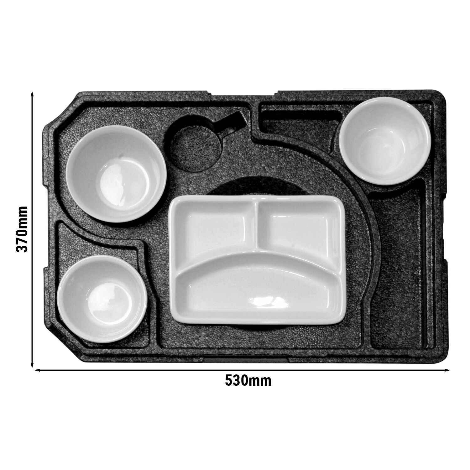 (10 pièces) THERMO FUTURE BOX | Boîte isotherme DINNER +3 - Noir