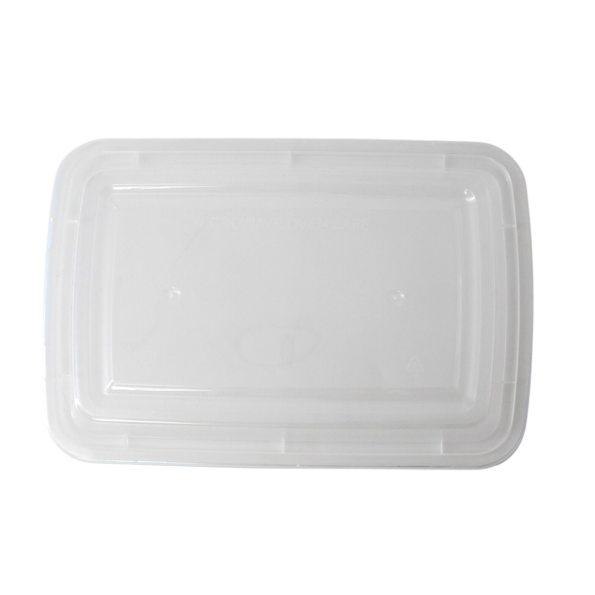(300 pcs) Barquette réutilisable - Rectangulaire - Transparent