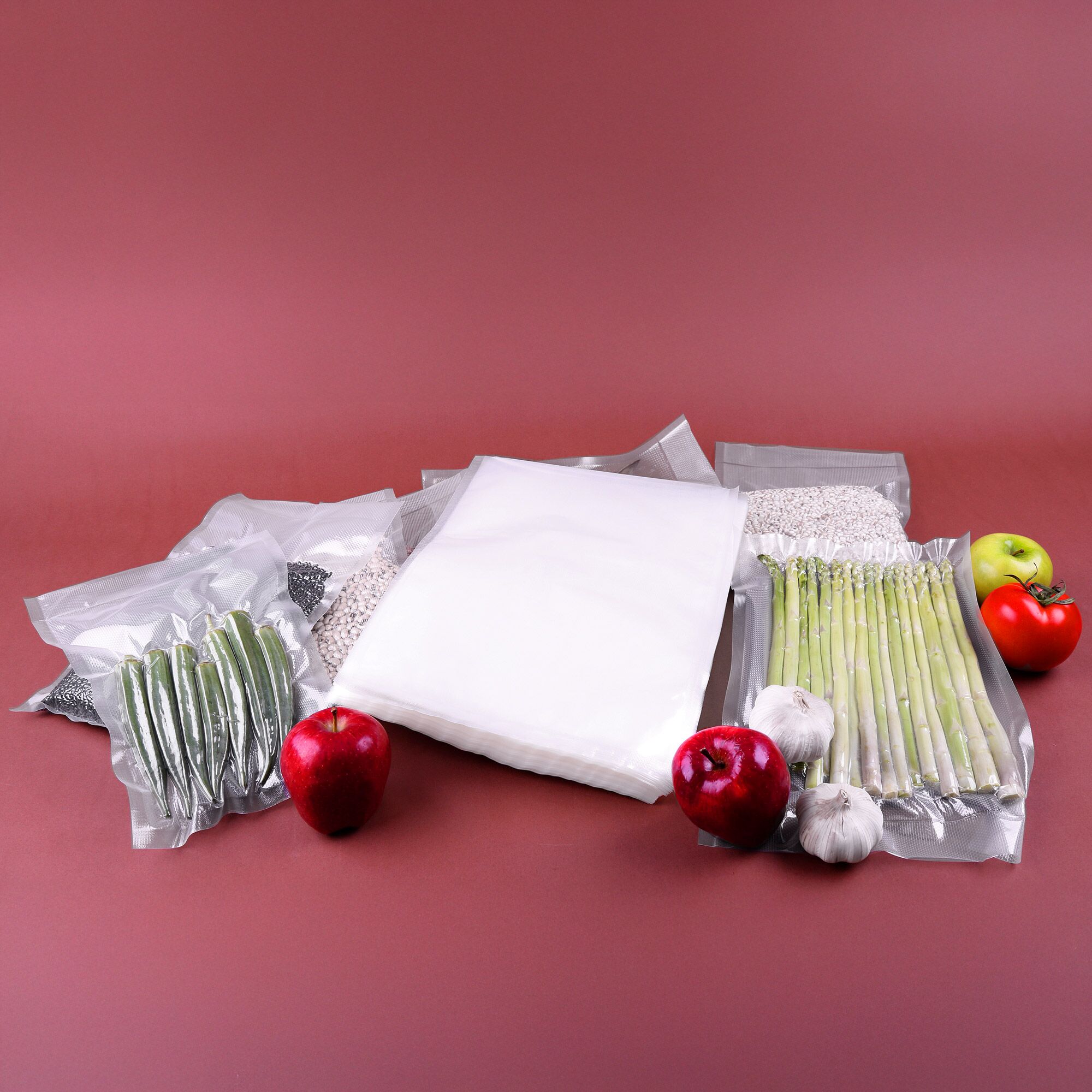 (1000 pcs) Sacs sous vide - gaufrés - 200x300mm - Épaisseur : 75µm