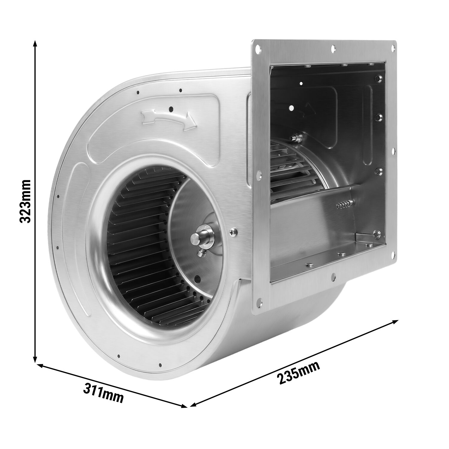 Commercial Centrifugal Extraction Fan 1500 m³/h - 230V - for Fan Box