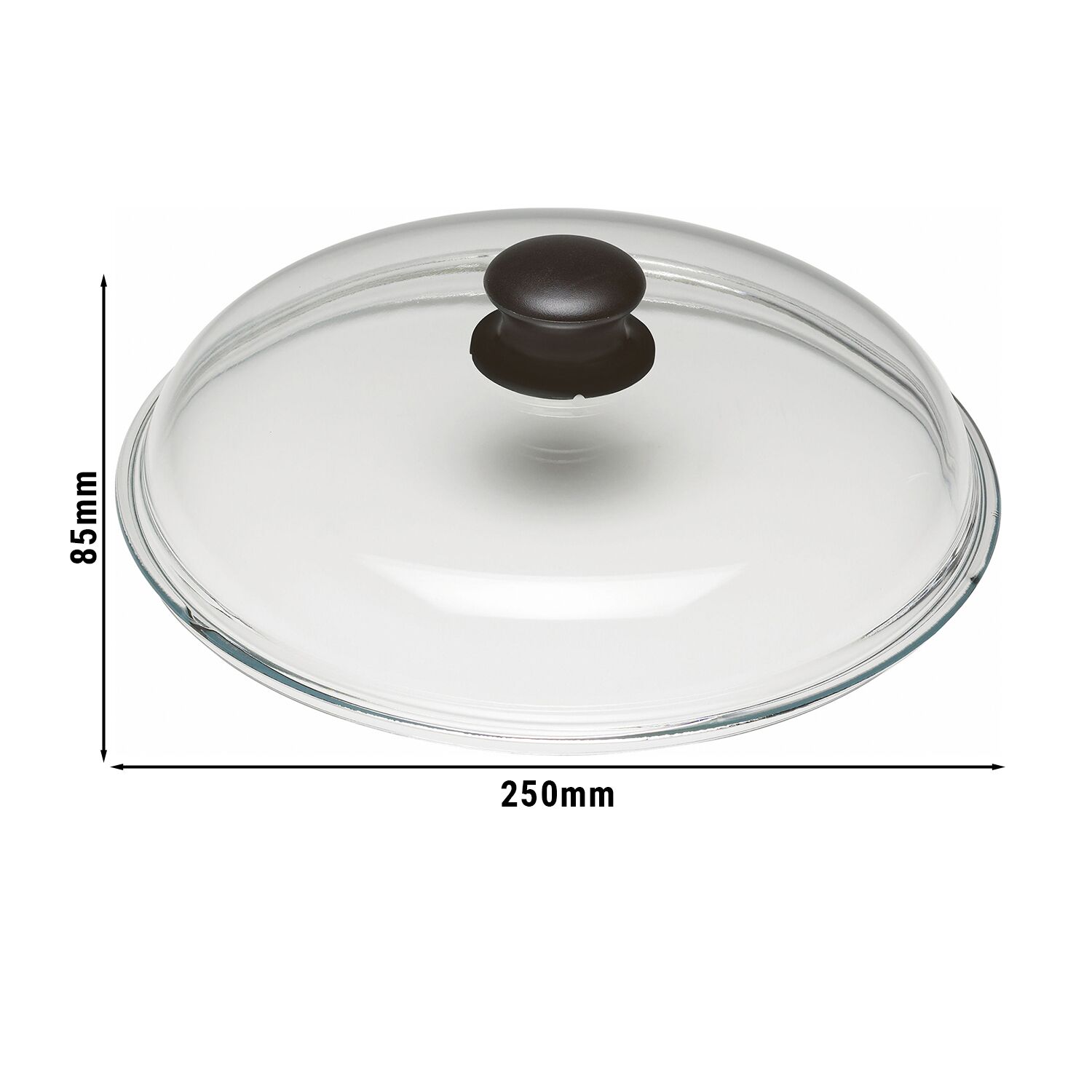 BALLARINI | Universal Glass Pan Lid Ø 23 cm – domed - dishwasher-safe - heat-resistant knob