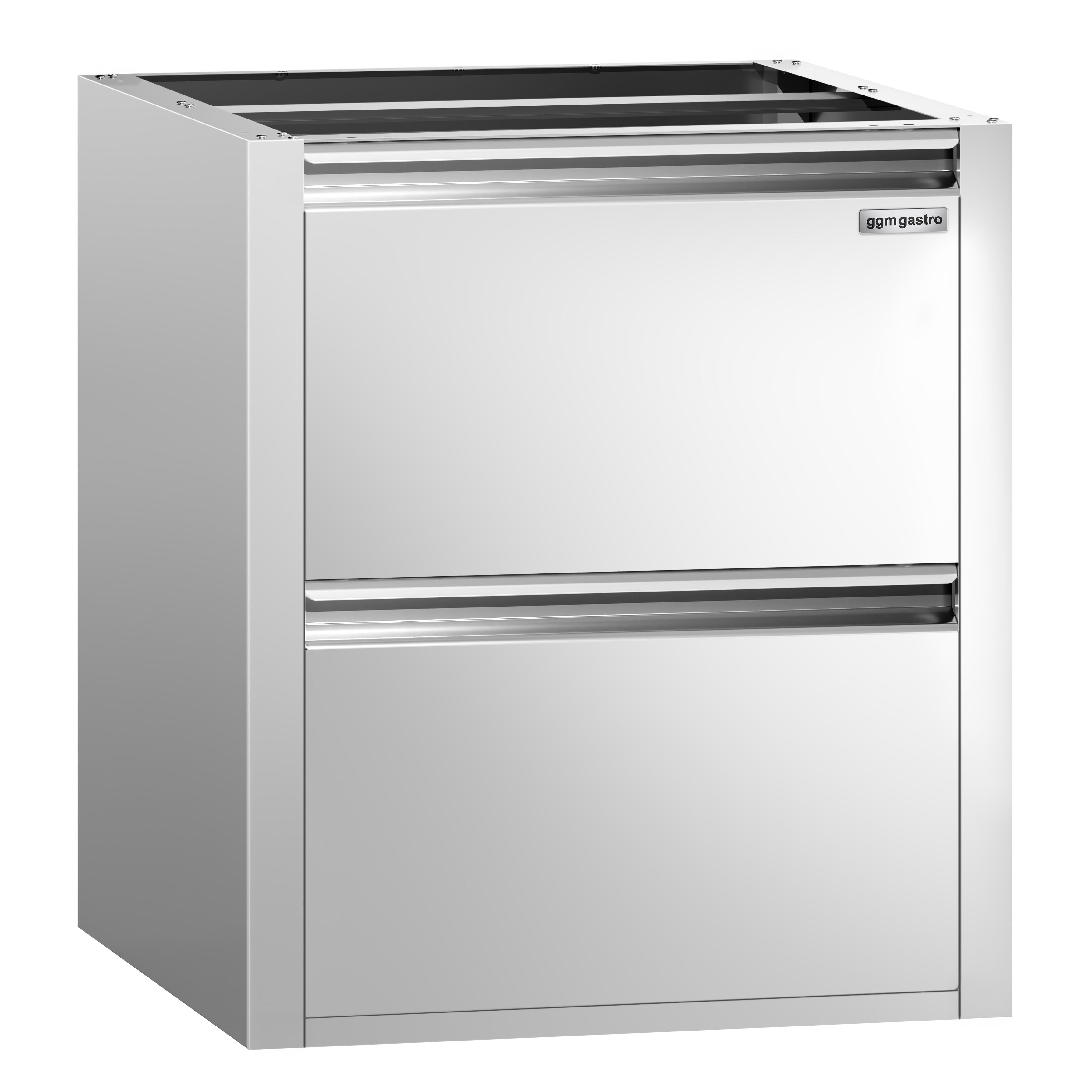 Lådmodul PREMIUM - 2 lådor - Undermodul 400x660 mm - 400x660x585 mm - passar 700‑serien