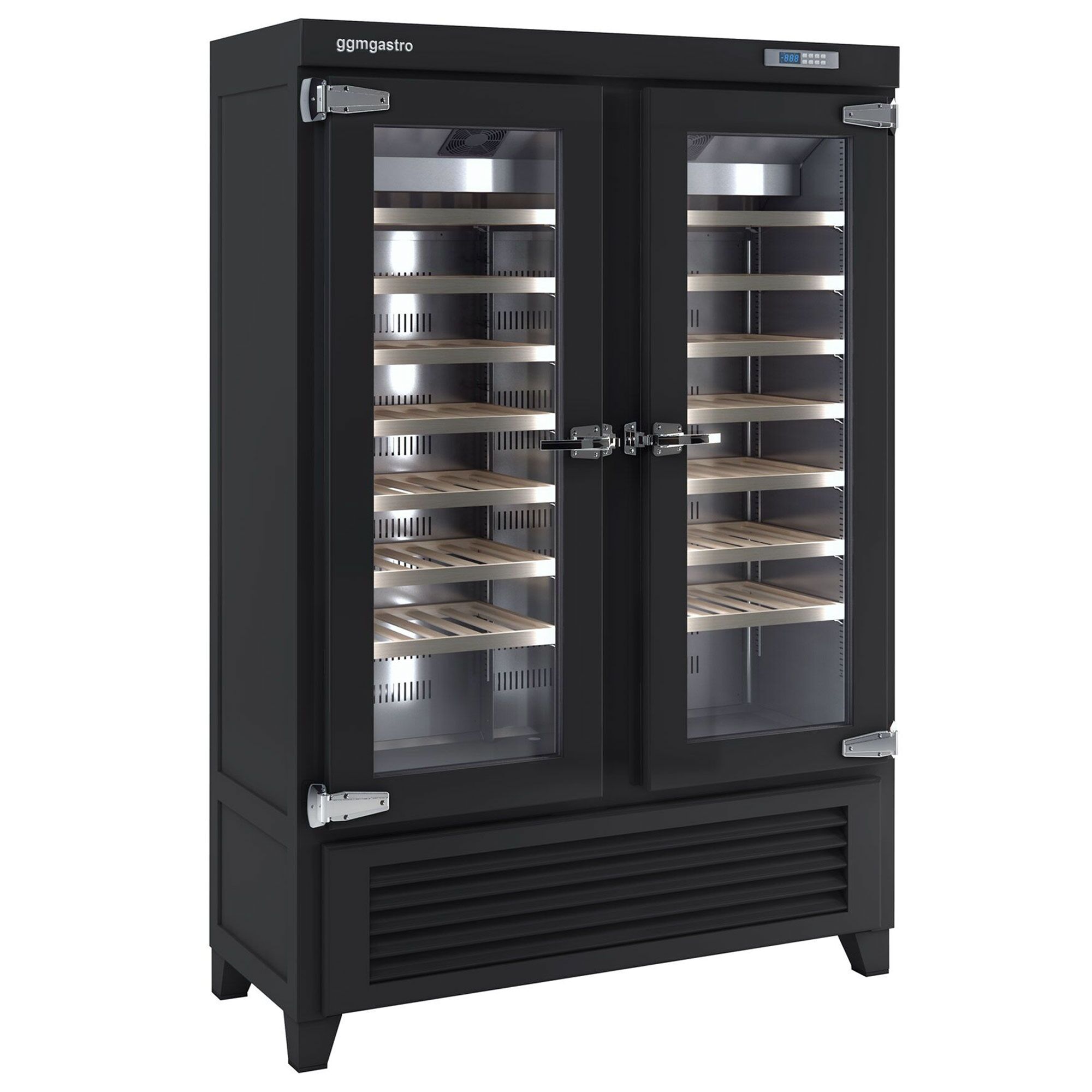 Commercial Wine Fridge - Black - Freestanding - Single Zone - 640L - max. 84 bottles