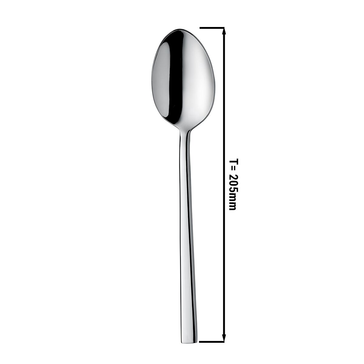 (12 pcs) Cuillère à soupe Giancarlo - Acier inoxydable 18/10 - 205mm - Brillant - 12 pièces