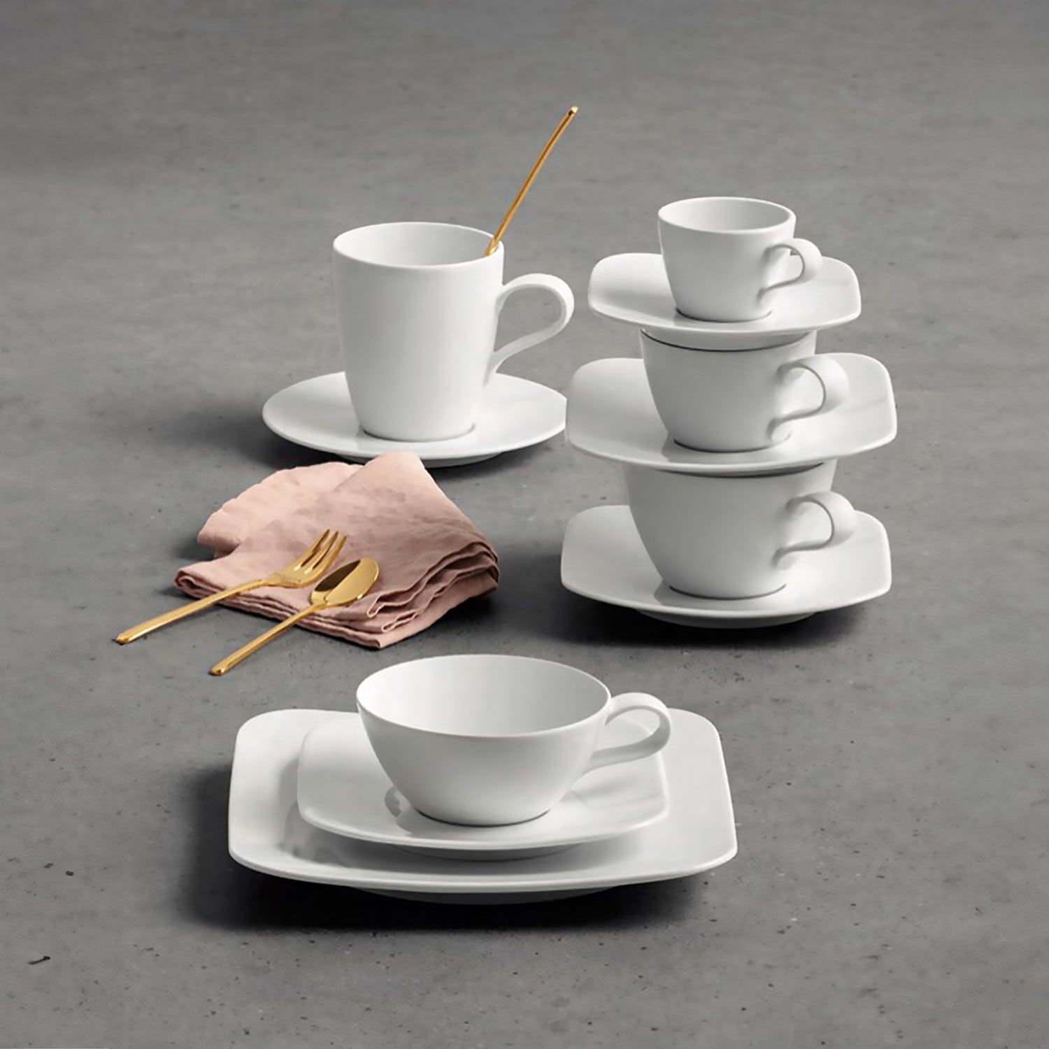 (6 Stück) SELTMANN WEIDEN | Teetasse - 280ml - Weiß