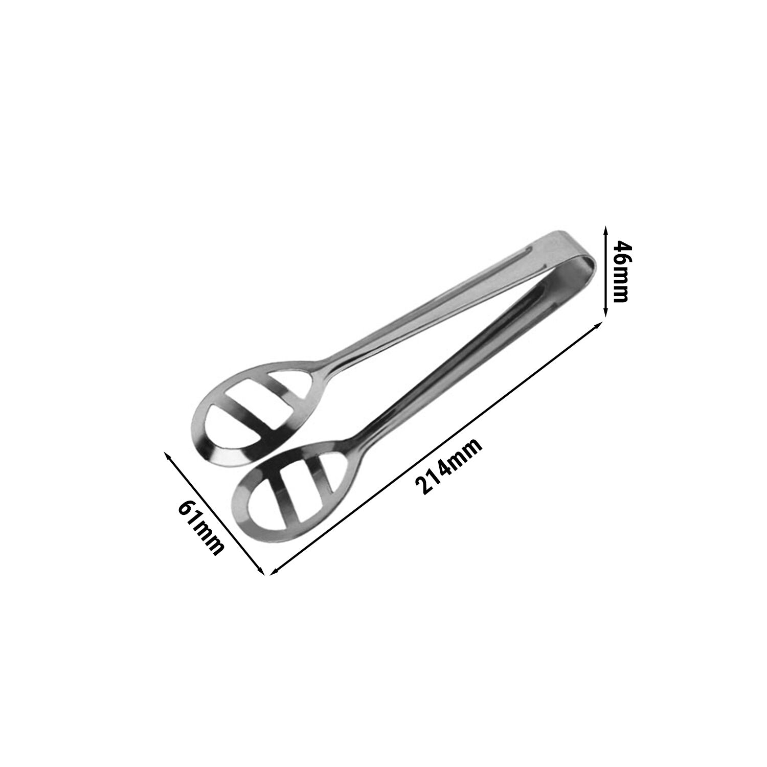 Pince de service - Ajourée - Longueur : 214mm - Acier inoxydable