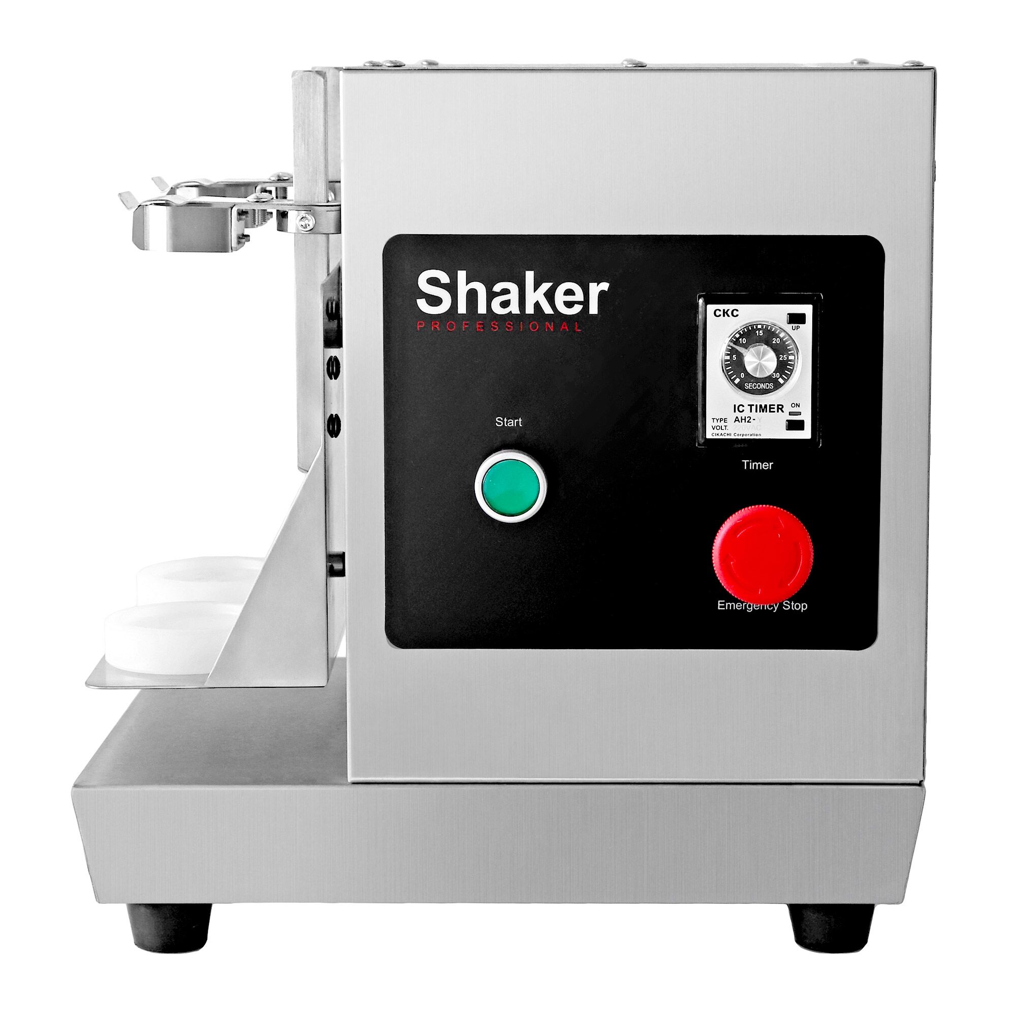 Mixeur à milk-shake, cocktail & Bubble Tea professionnel - double tête - 40W - 240tr/min - acier inoxydable