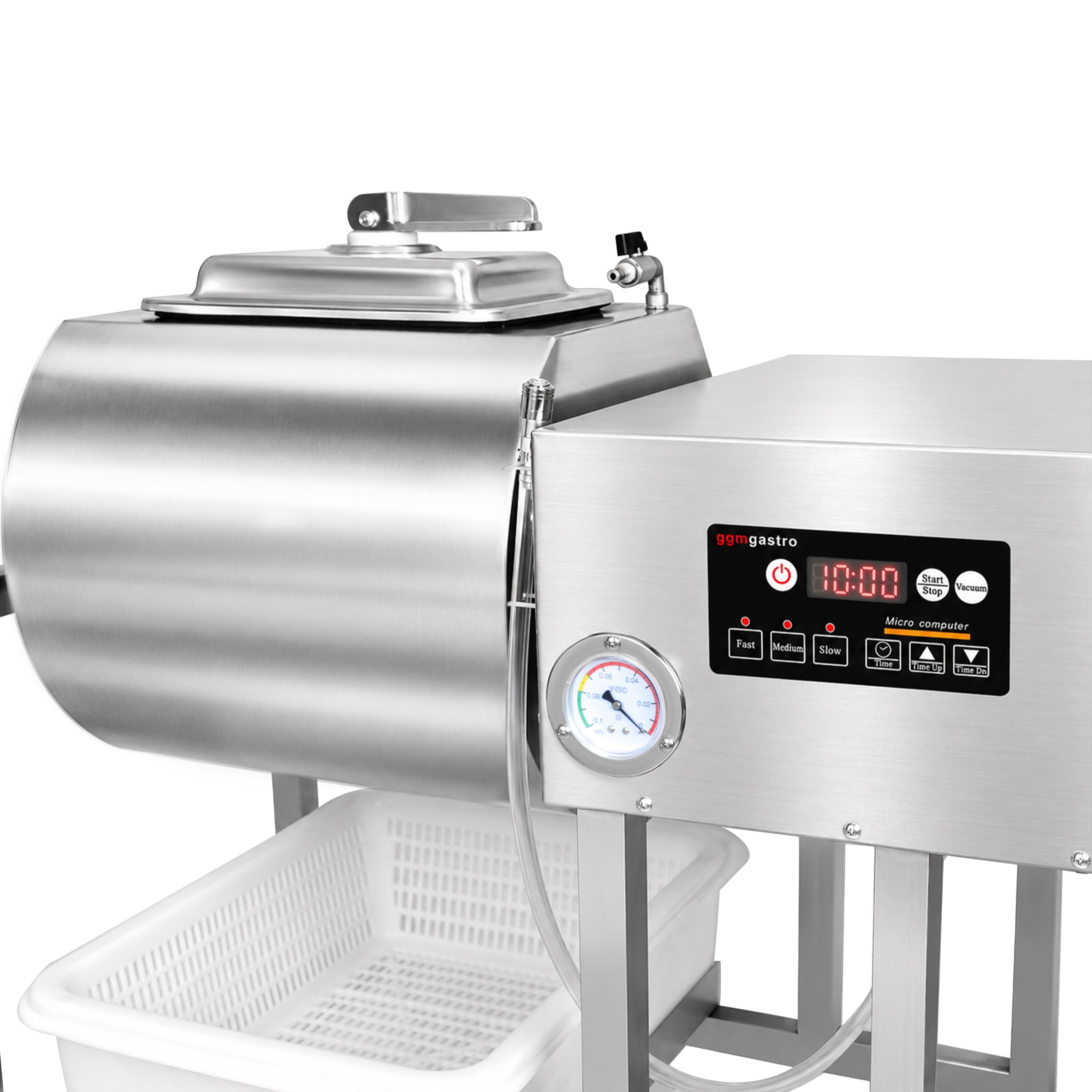 Machine à mariner sous vide - 38 litres - rotation des deux côtés - numérique - avec fonction minuterie