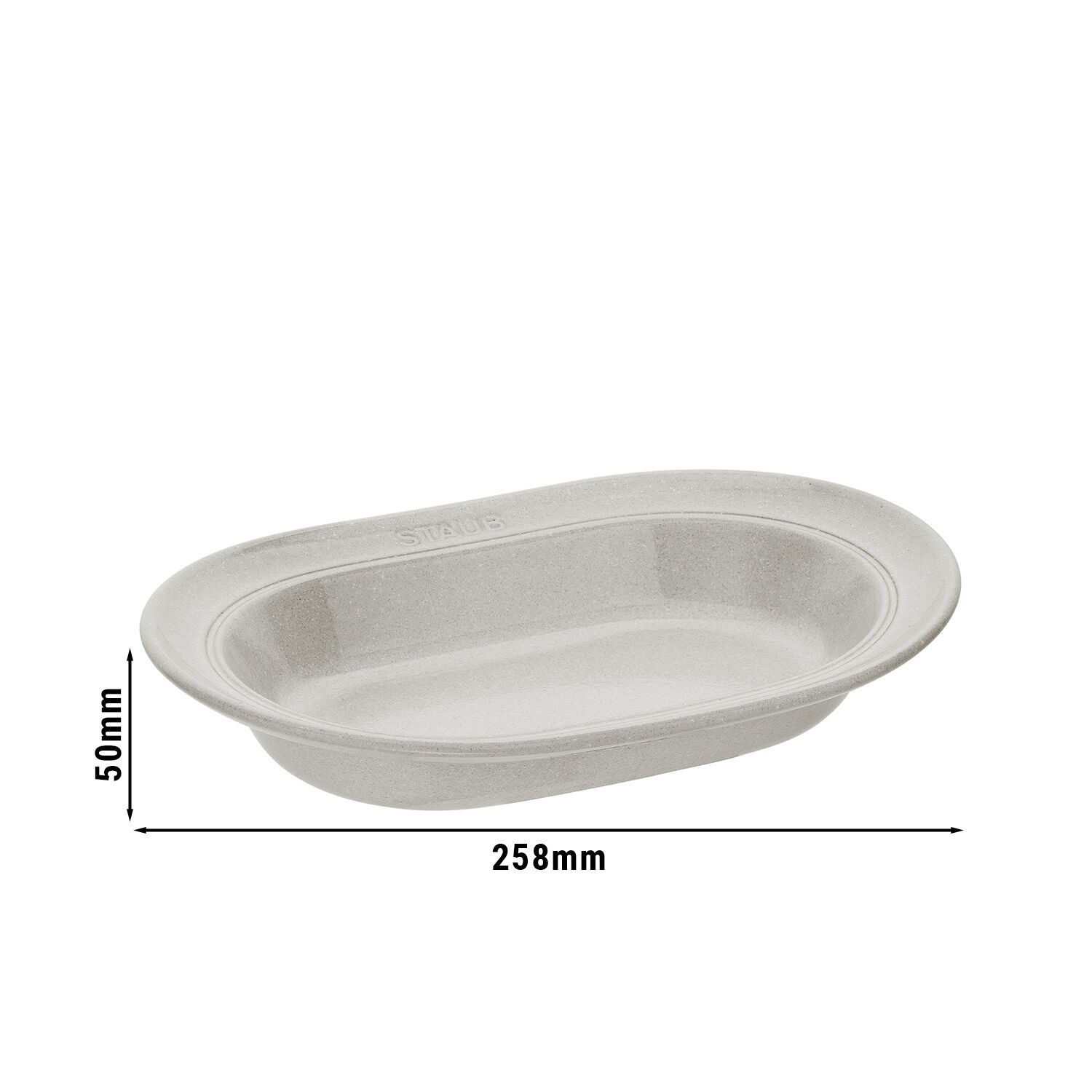 STAUB | Dining Line Ceramic Deep Plate – Ø 25 cm - White Truffle