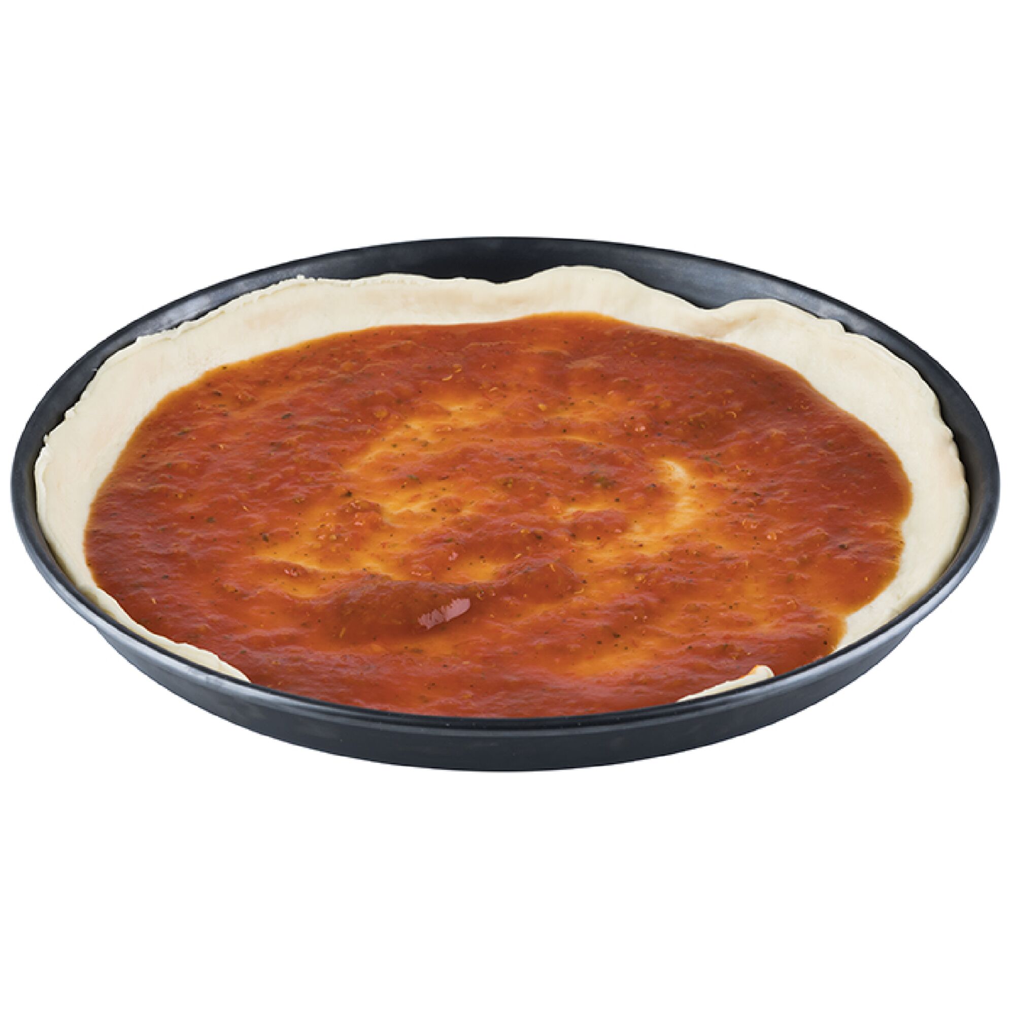 (6 pièces) Plaque à pizza - tôle bleue - Ø 260 mm - hauteur : 25 mm