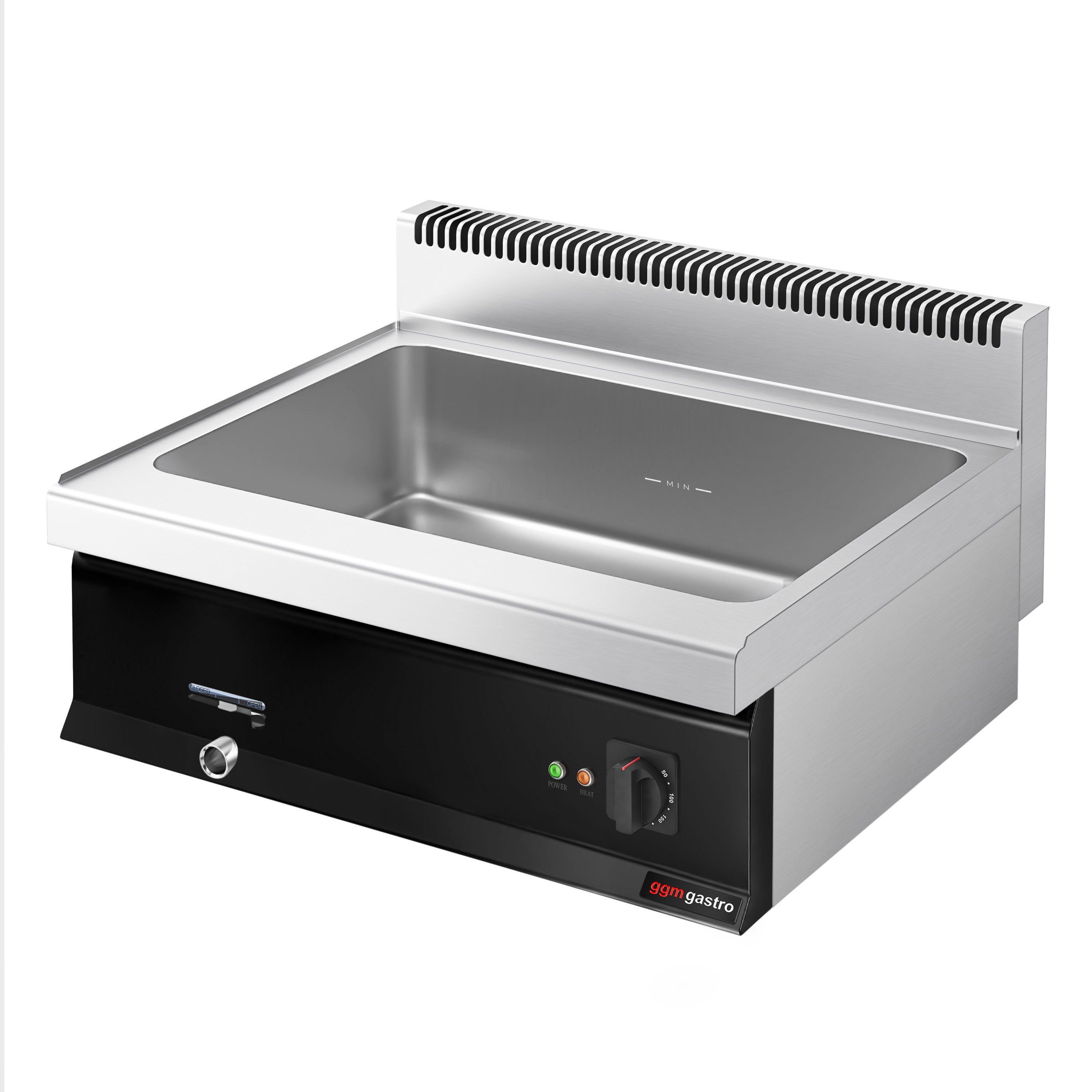Elektro Bain-Marie - 2,4 kW - 2x GN 1/1 oder 4x GN 1/2