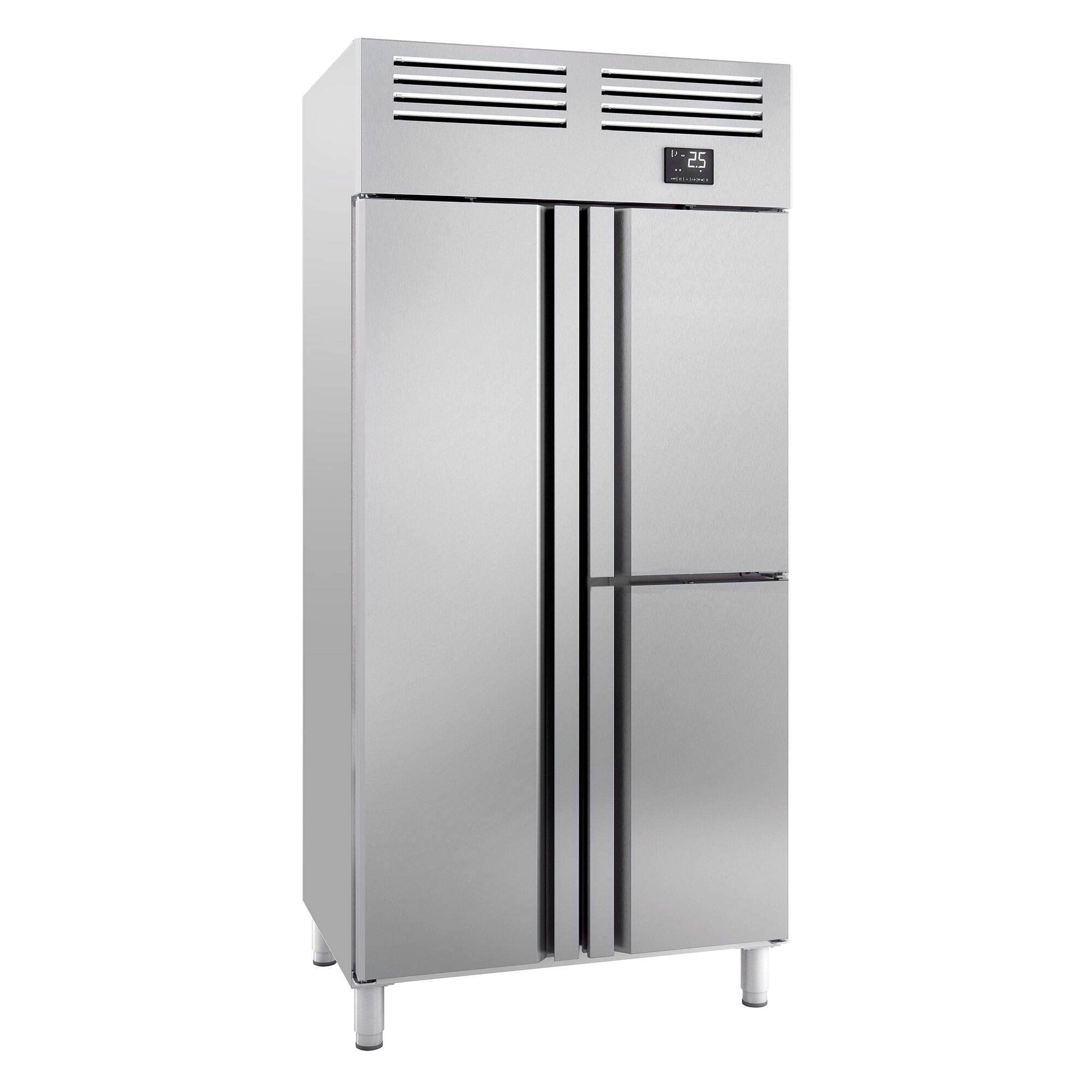 Armoire réfrigérée positive Inox AISI 304 PREMIUM PLUS - GN 1/1 - 745 L - avec 3 portes & 9 grilles GN 1/1
