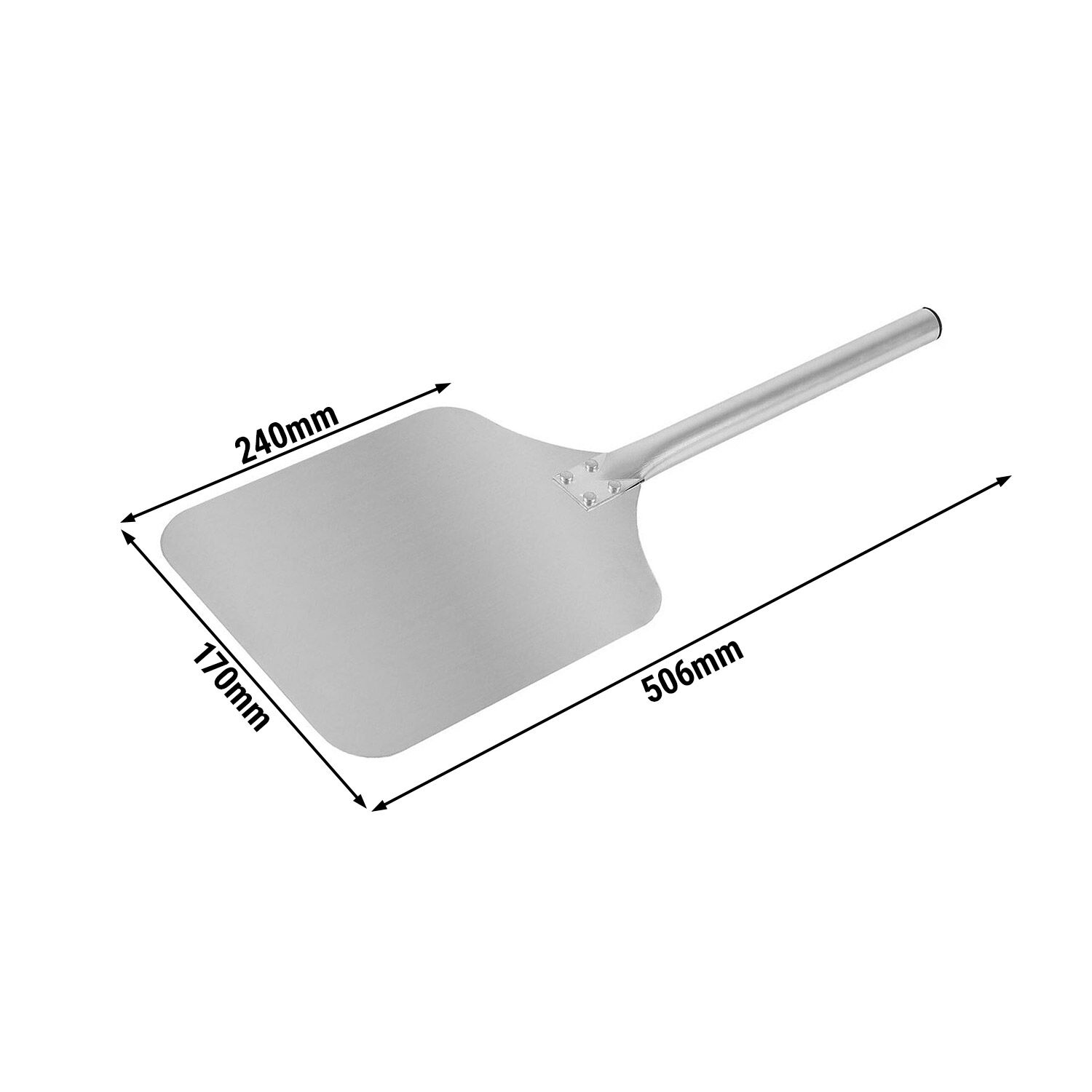 Pelle à pizza rectangulaire - Aluminium - 170x240mm