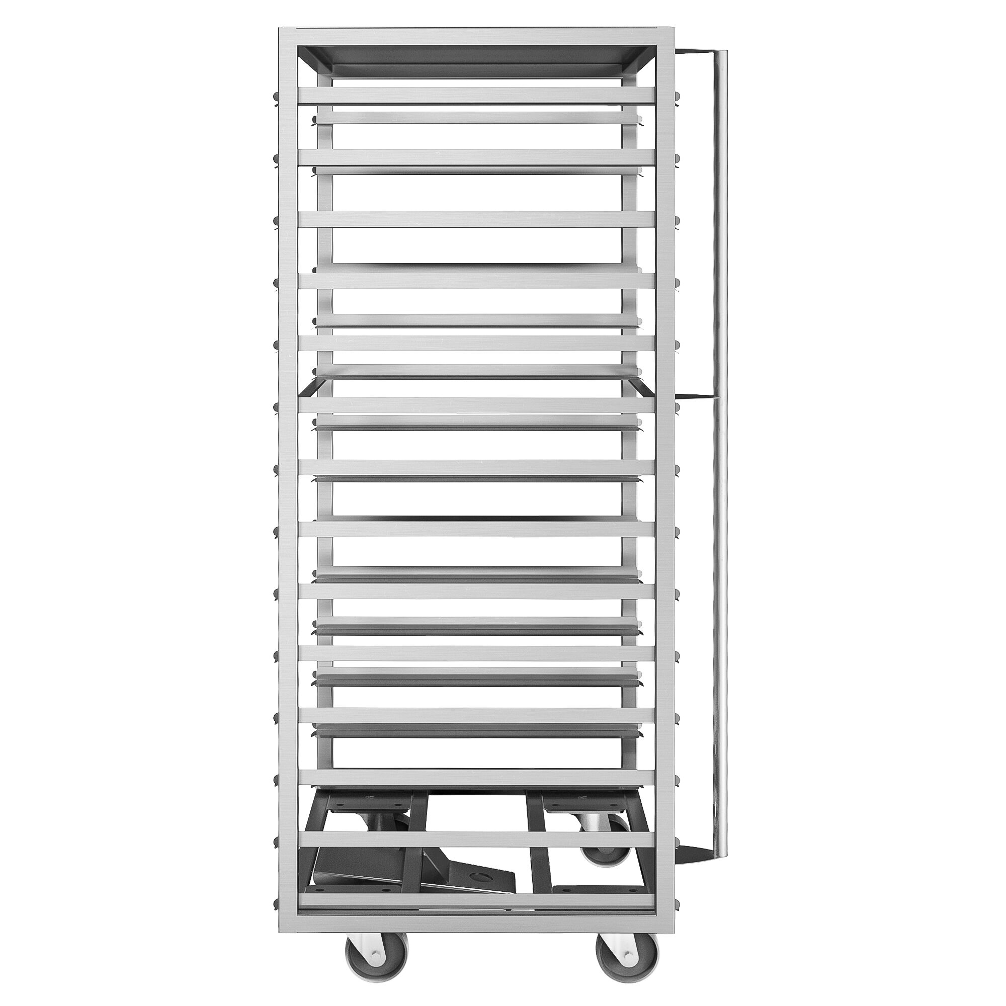 Chariot à plateaux – pour 14 plateaux – EN 600 × 800 – compatible avec EBORM & GBORM