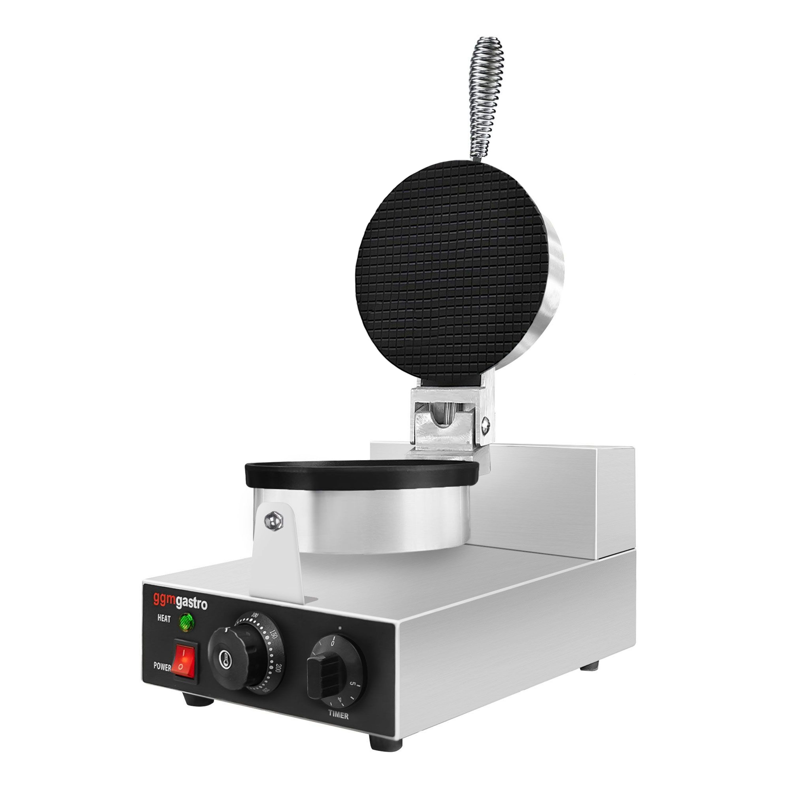 Gaufrier – simple – manuel – 1,3 kW – Forme : cornet de glace – Ø 190 mm