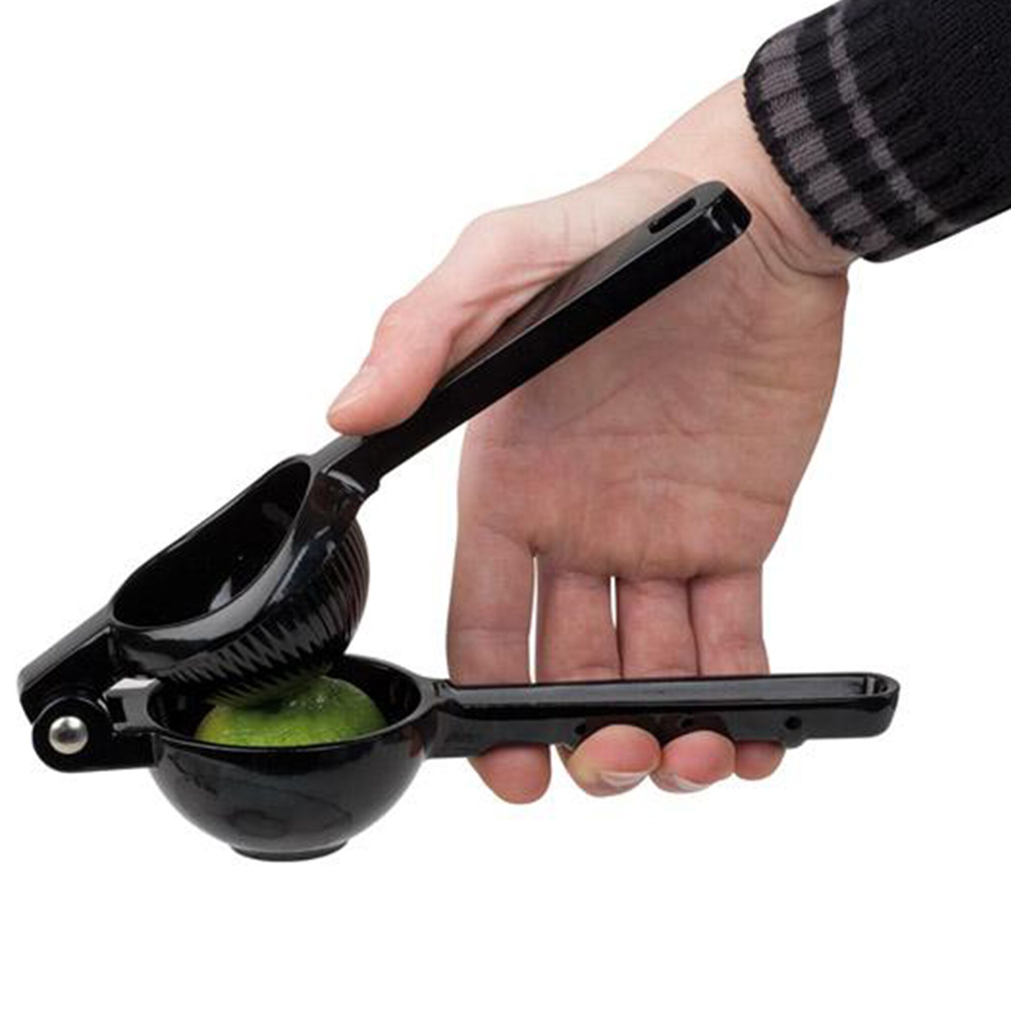 (6 pièces) Presse-citron vert manuelle – Longueur : 210 mm – Cône de pressage fixe – Aluminium