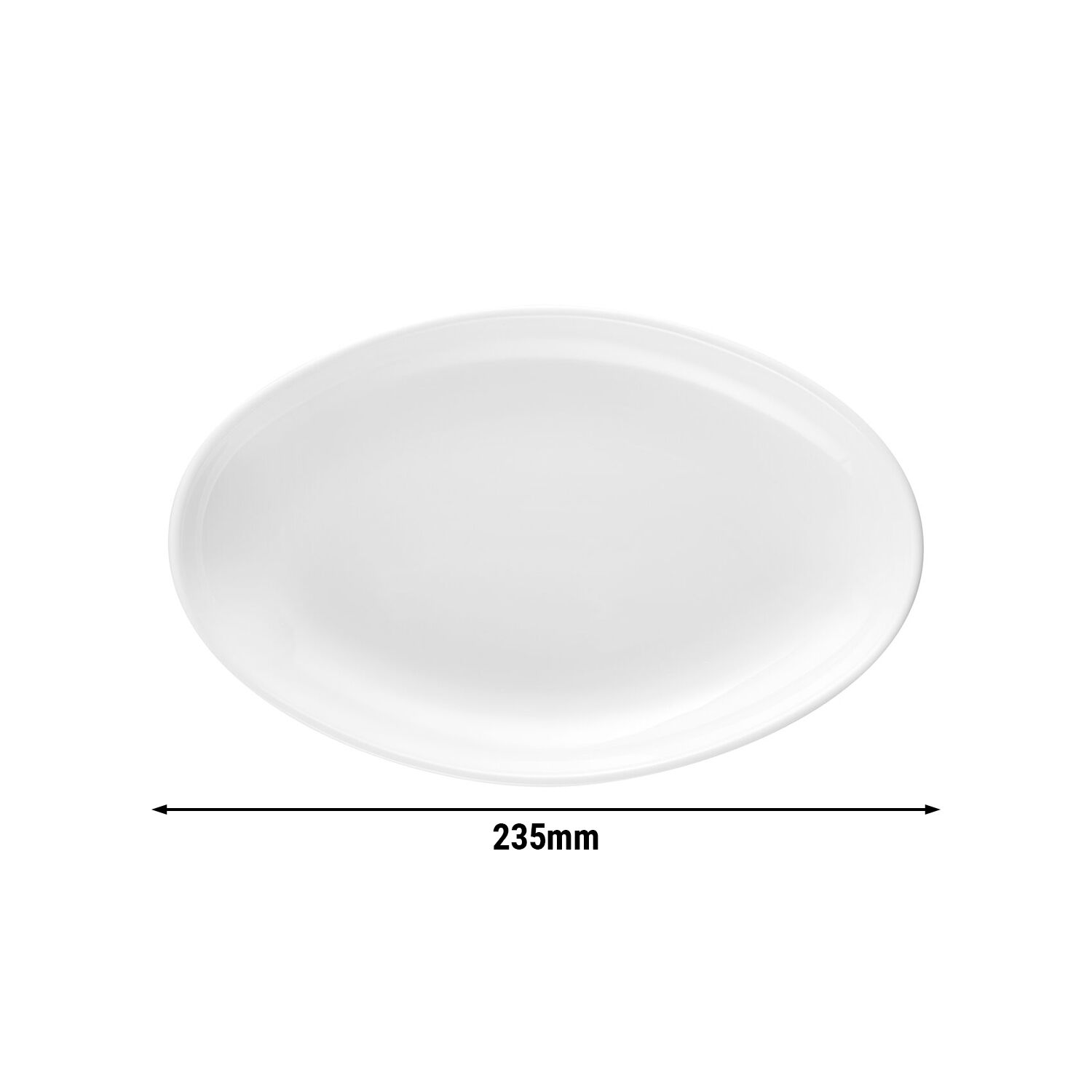 (2 pièces) SELTMANN WEIDEN | Assiette à garniture – ovale creuse – 235x150 mm – Blanche  