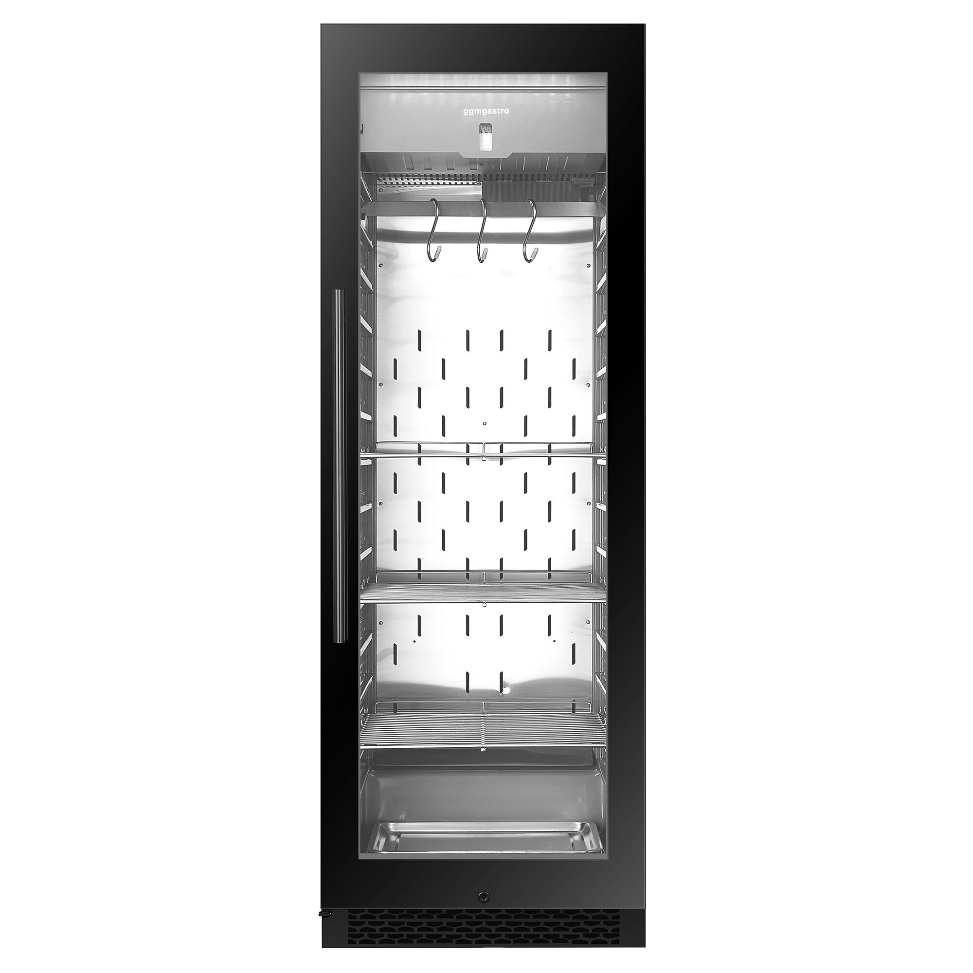 Dry Aging Armoire de maturation de la viande - 595mm - 352 litres - 1 porte vitrée sans cadre - Noir