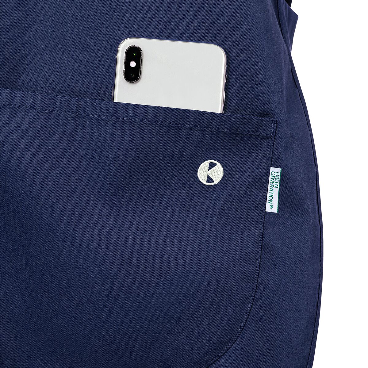 (6 pièces) KARLOWSKY | Casaque de service Essential – Bleu marine – Taille : L