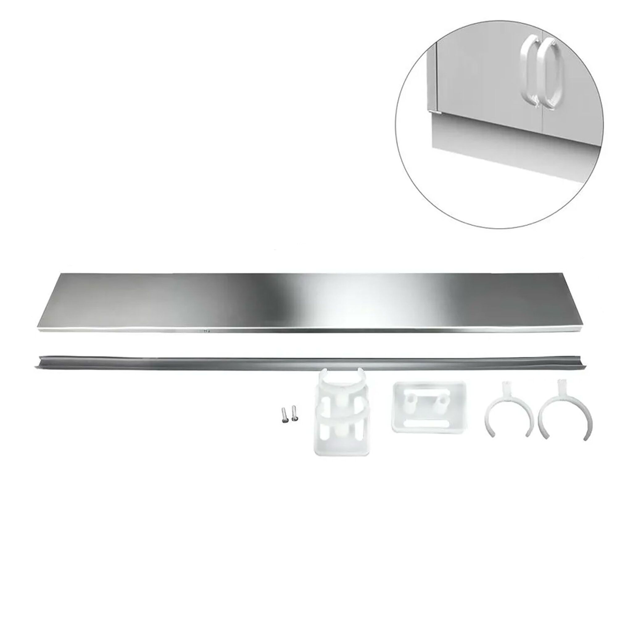 Socle en inox – longueur : 1600 mm