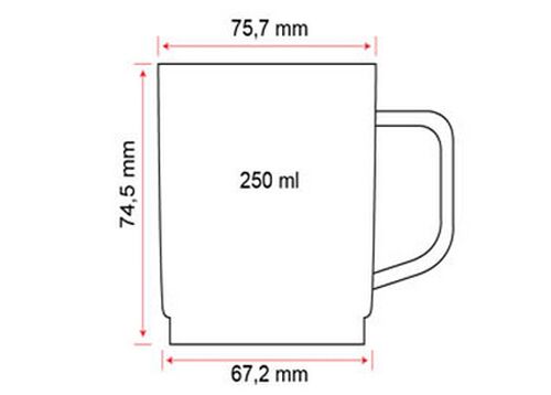 (50 pièces) Tasse en Polycarbonate - Blanche - 200 ml - Incassable