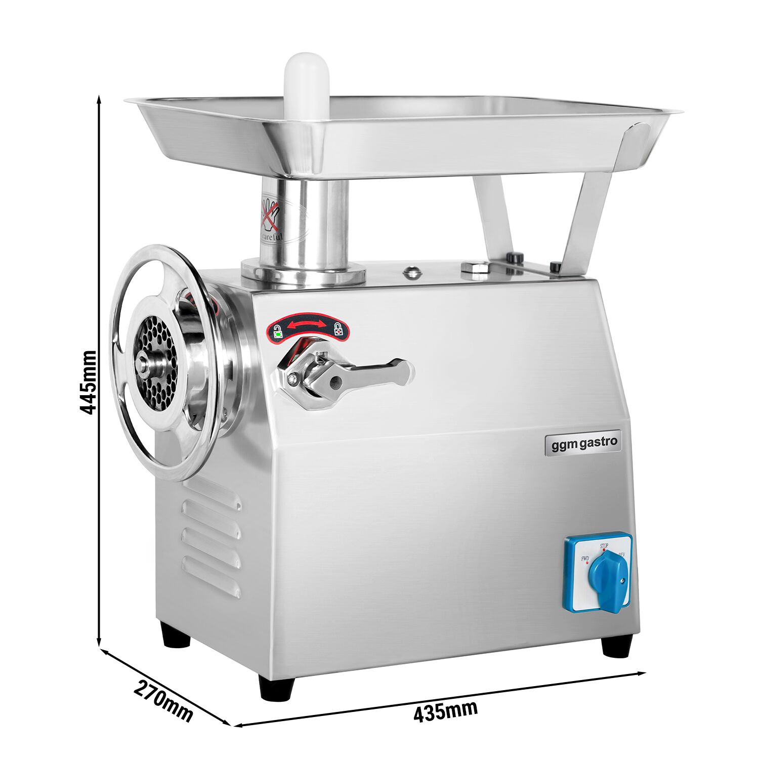 Hachoir à viande électrique 22 - 250 kg/h - 1,1 kW