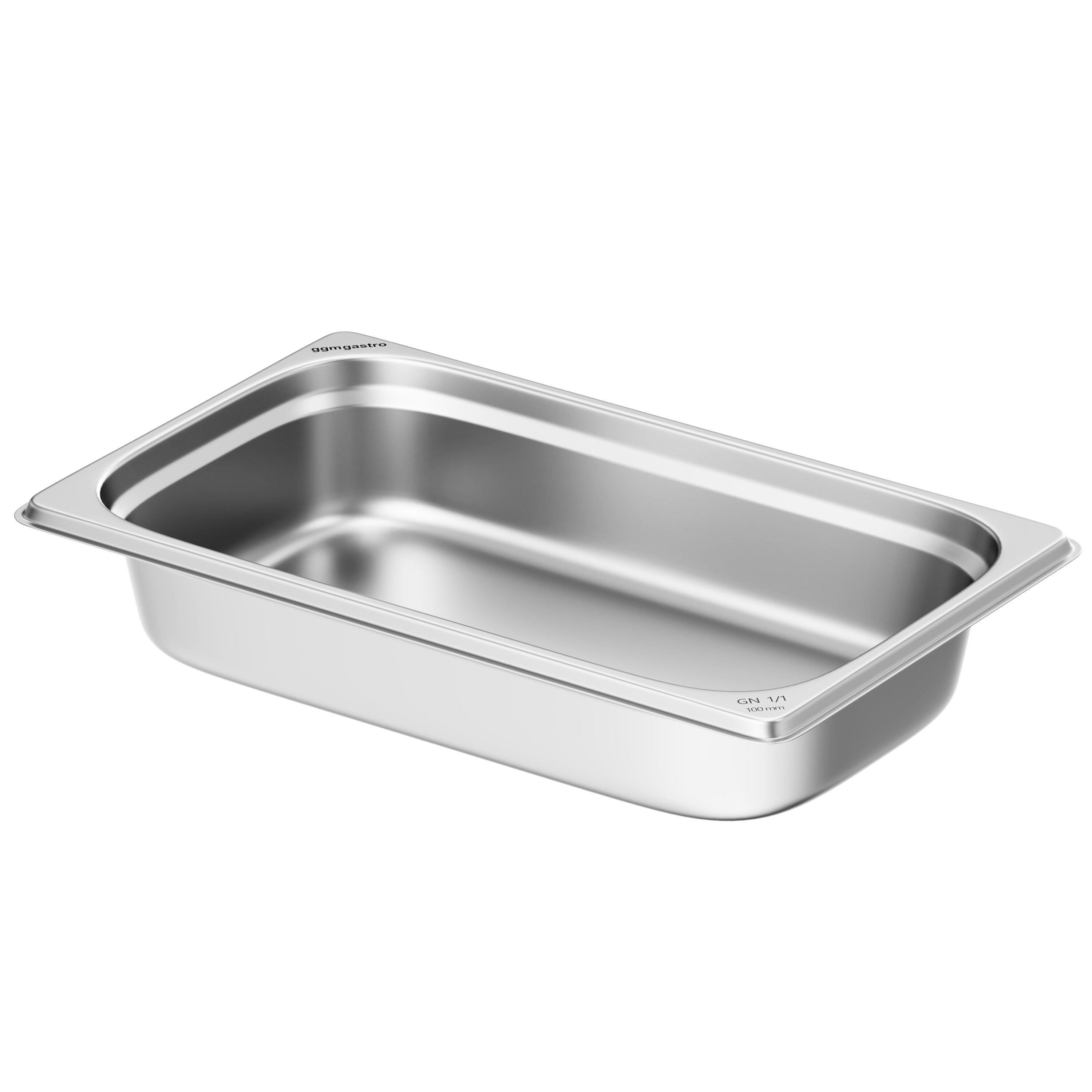 Bac GN 1/1 en inox - Hauteur : 100 mm