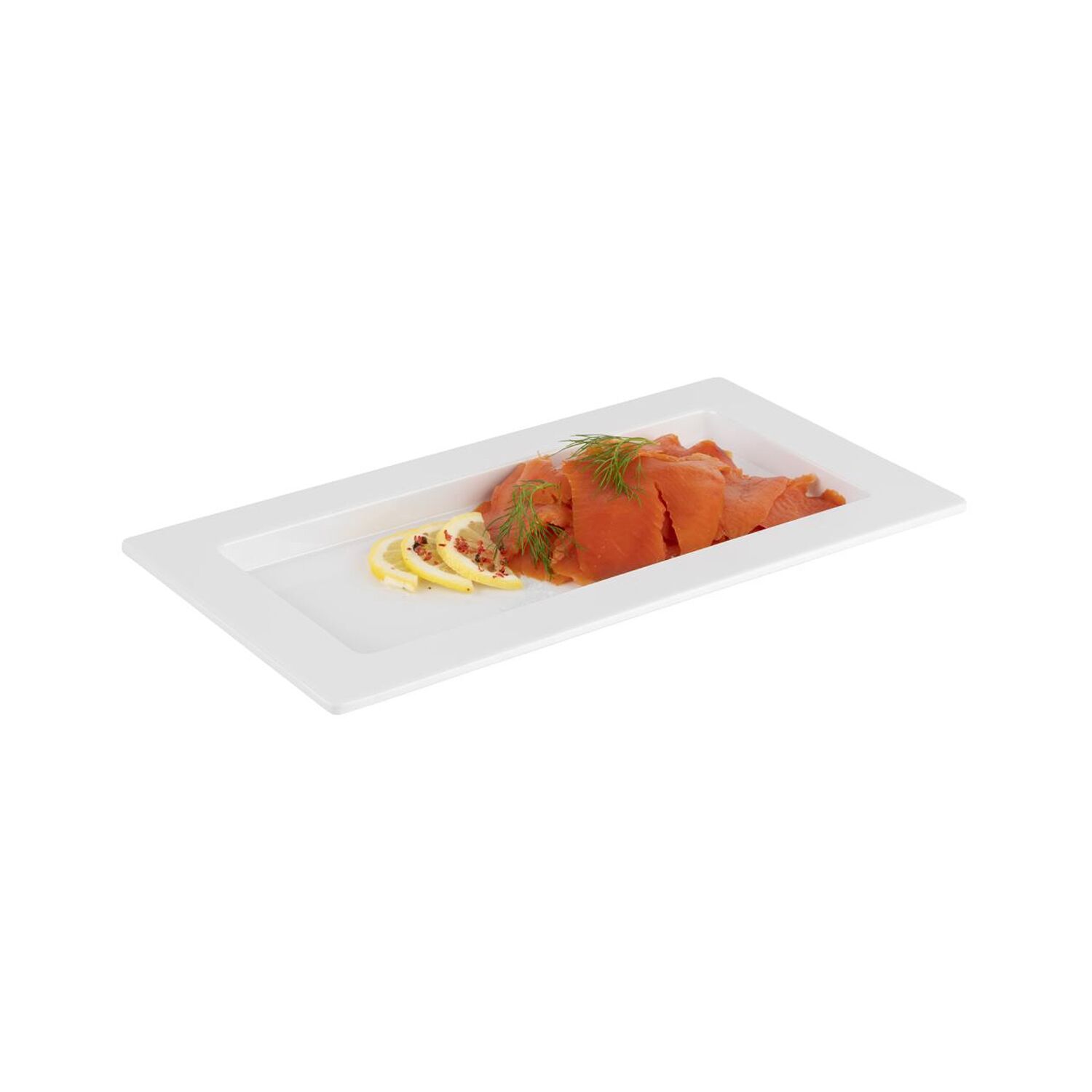 (6 pièces) Plateau GN 1/3 – FRAMES – Mélamine – Hauteur : 20 mm – Blanc