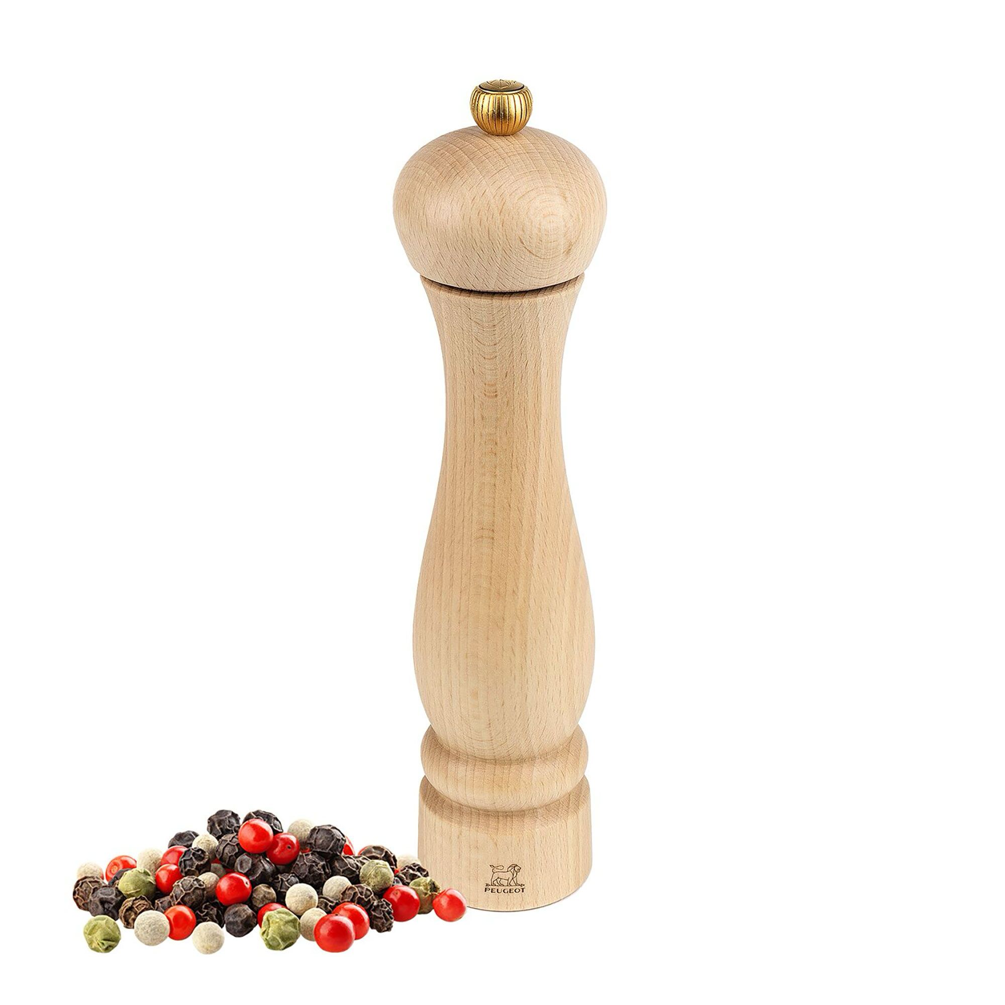 (6 pièces) PEUGEOT | CLERMONT – Moulin à poivre – Bois – Naturel – Hauteur : 240 mm