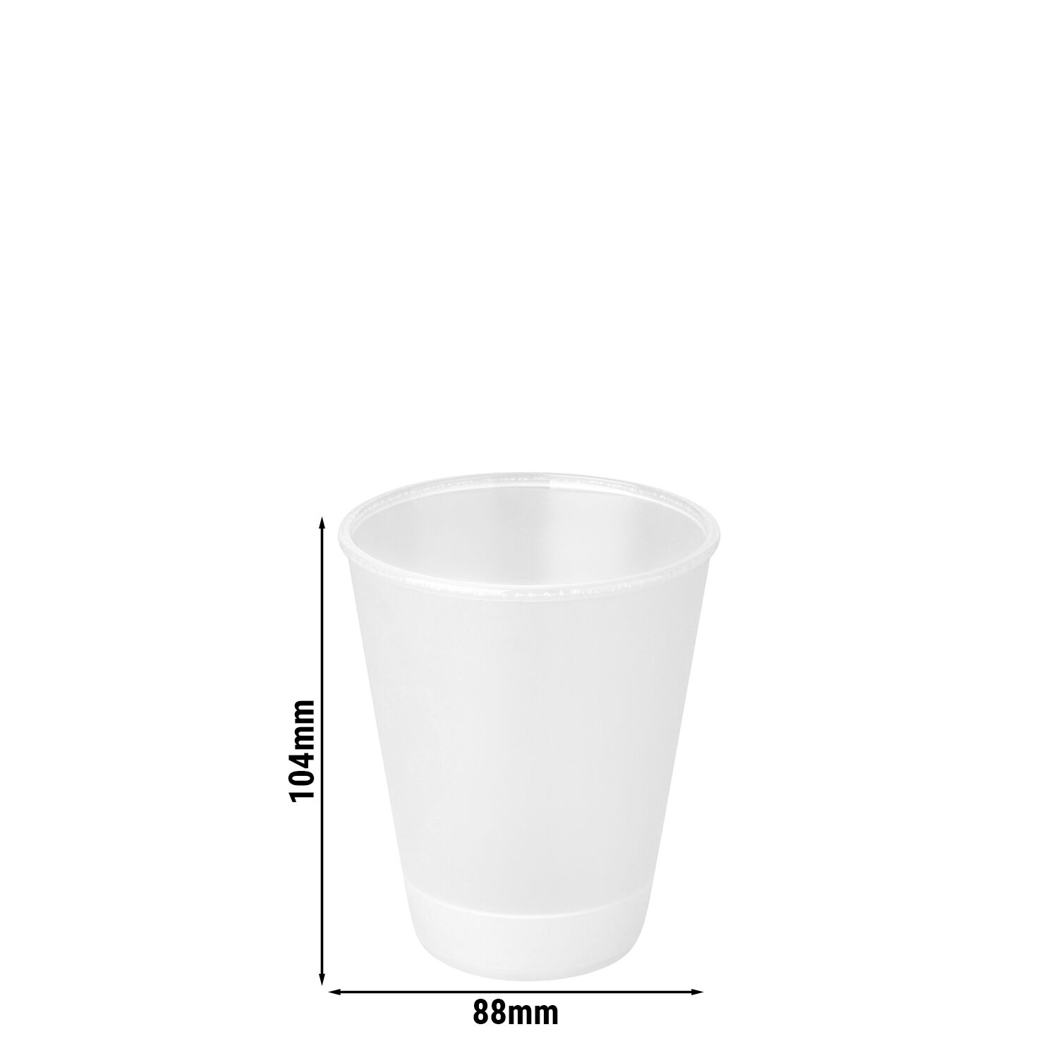(24 pièces) Gobelets réutilisables - 300ml - Transparent