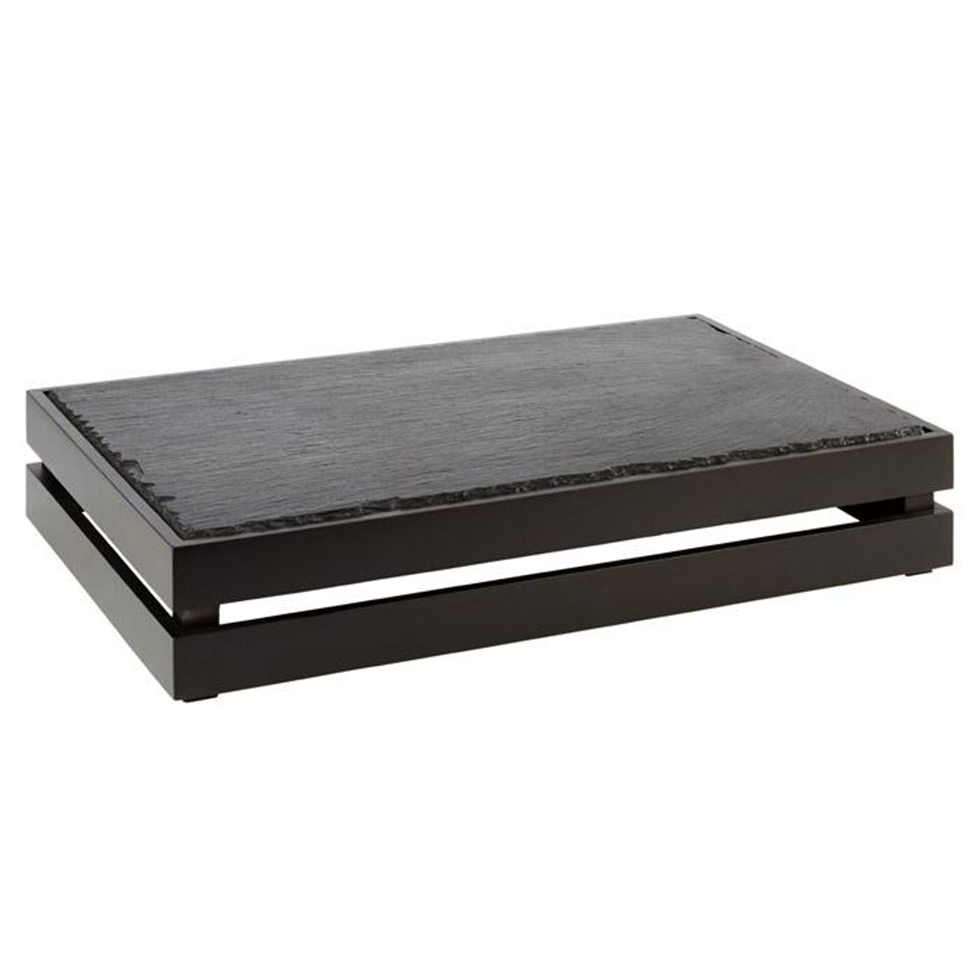 Caisse pour buffet - SUPERBOX - Bois - Noir - Hauteur:105mm - compatible avec GN 1/1