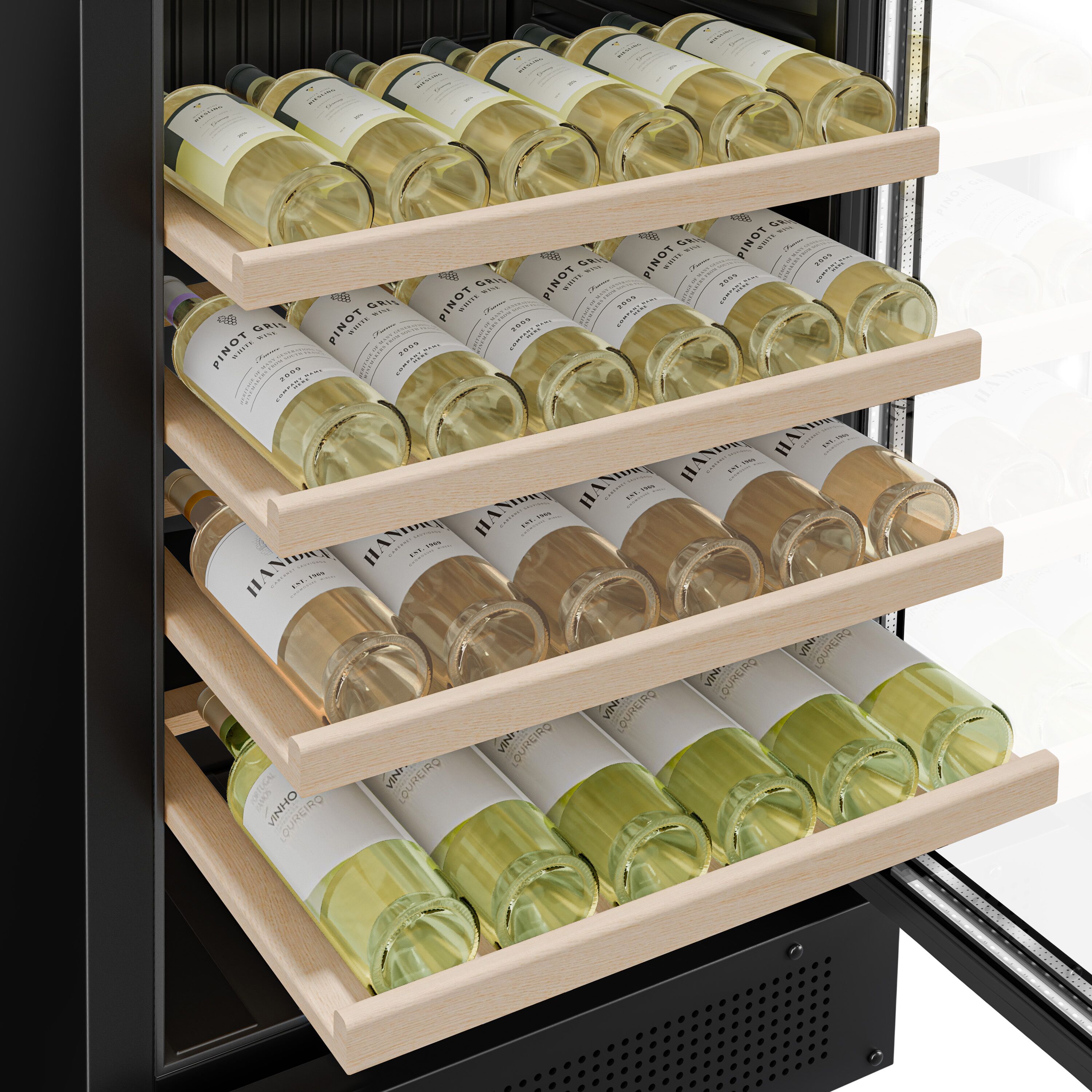 (2 pièces) Vitrine réfrigérée à boissons - 690 litres - design sans cadre - avec 2 portes vitrées et écran publicitaire