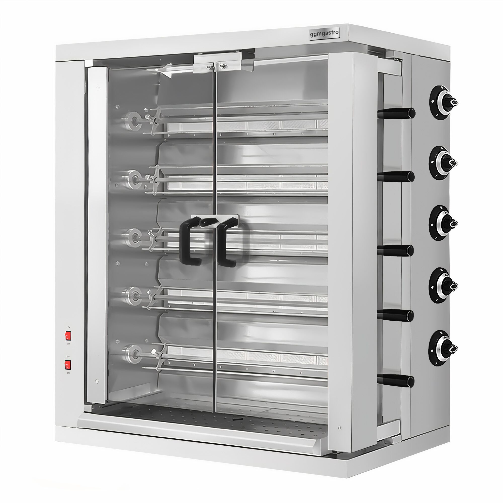 Gas - Kycklinggrill - 5 spett - för upp till 30 kycklingar - 32,33 kW