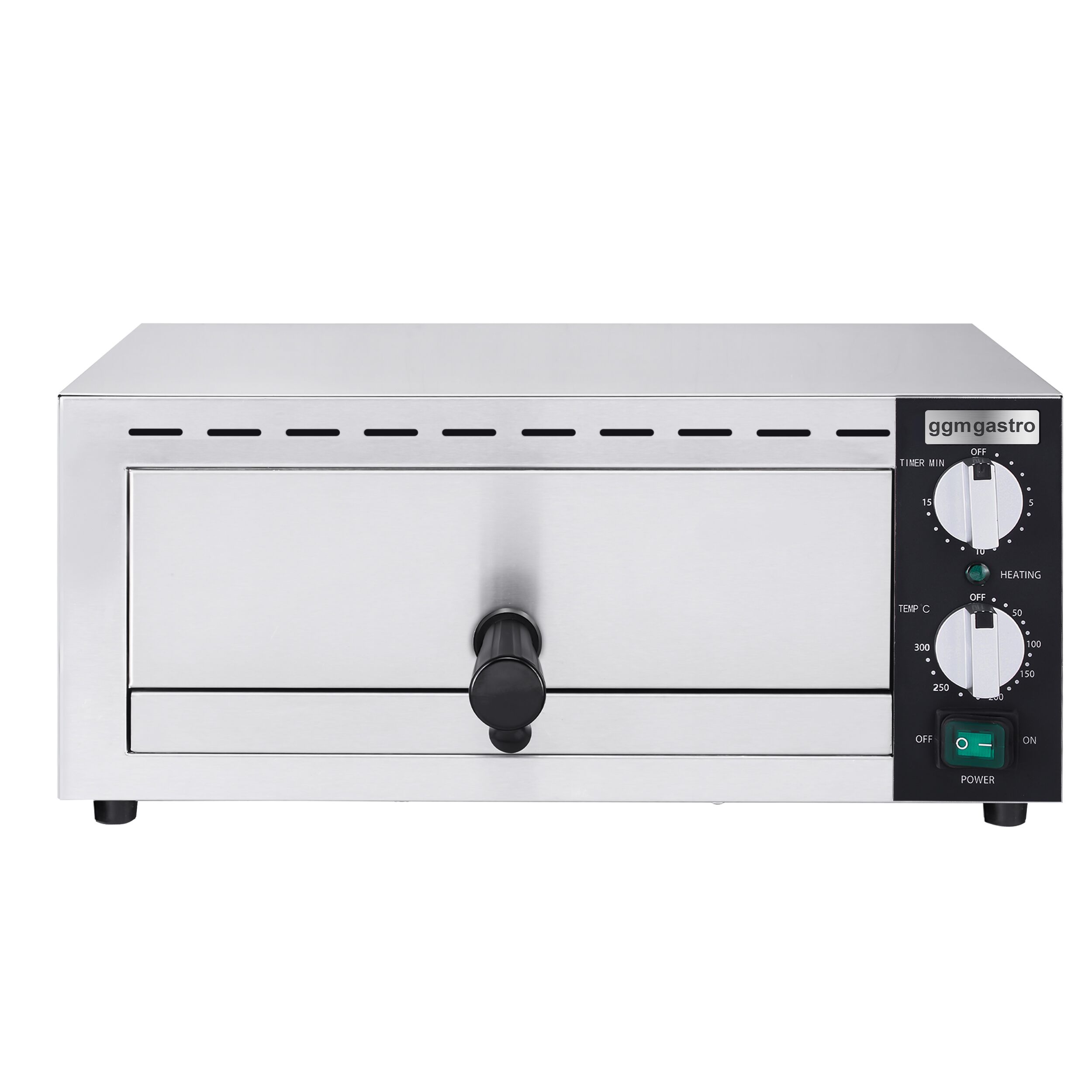 Elektro Mini Pizzaofen / Flammkuchen Ofen - 1 x 33cm - Manuell
