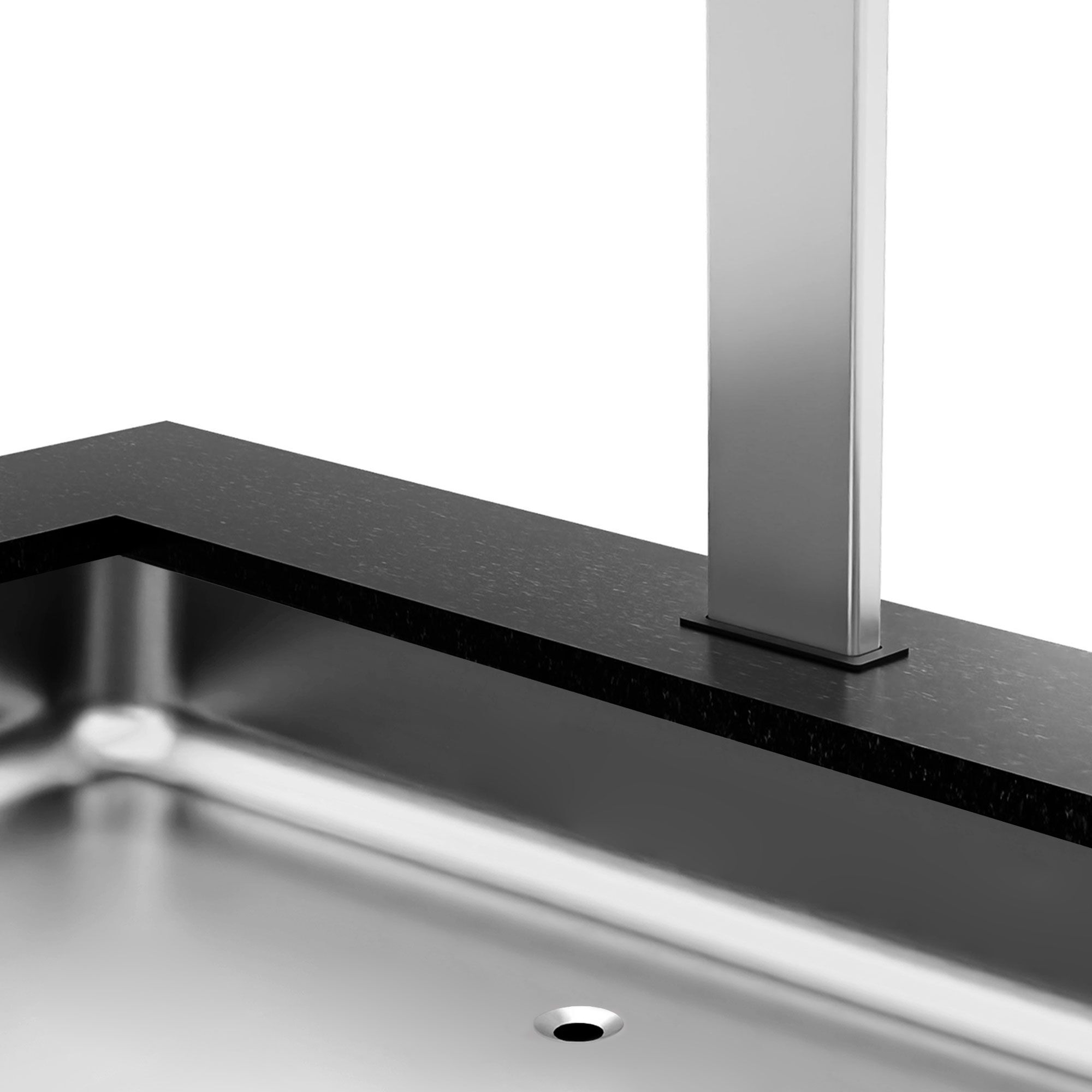 Buffet chaud DUBLIN - 2000mm - avec bain-marie - sur roulettes - pour 5x GN 1/1