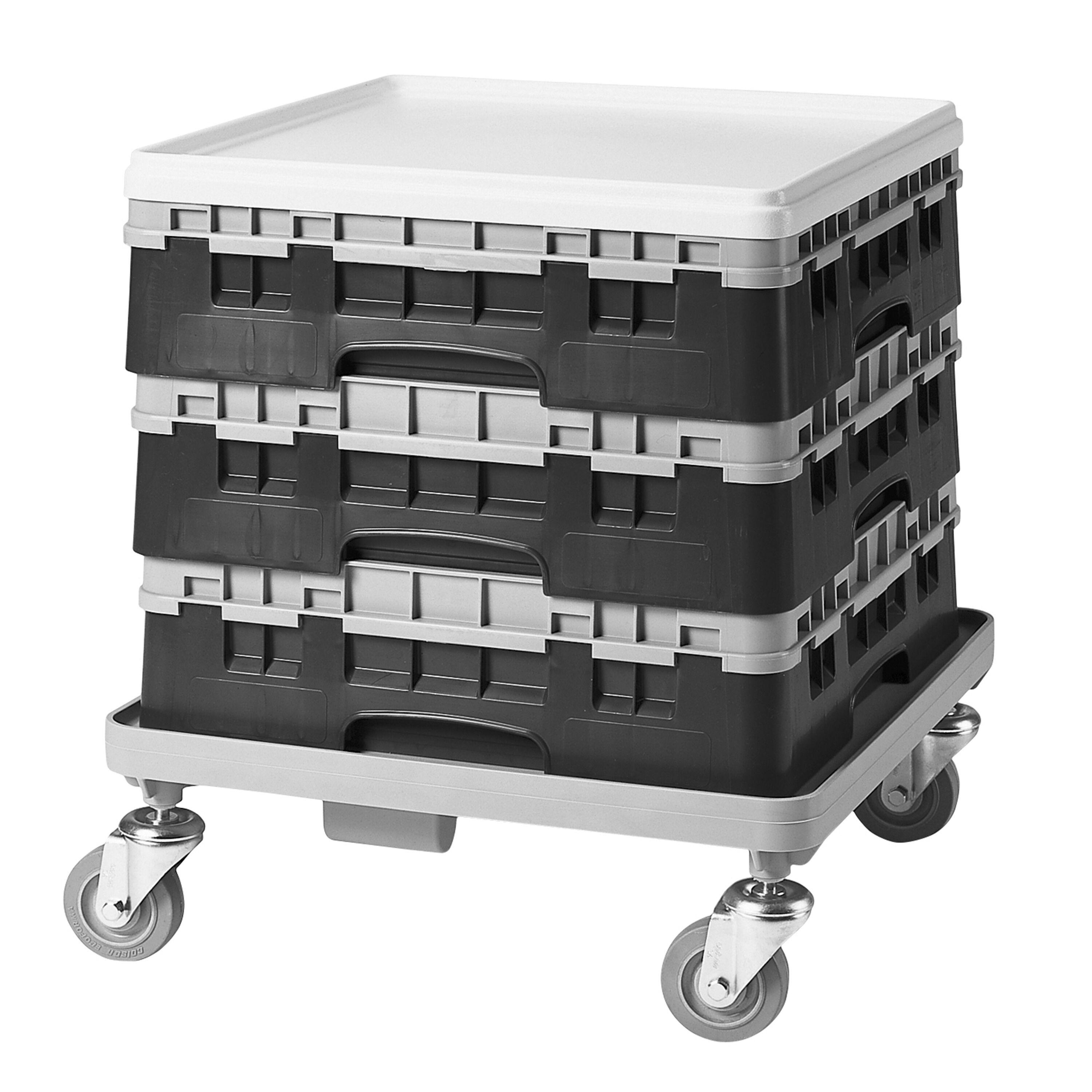 CAMBRO | CAMRACK® - Glazenwasmand 1/1 - 25 vakken - met 1 verlengstuk - 500x500mm - Zwart