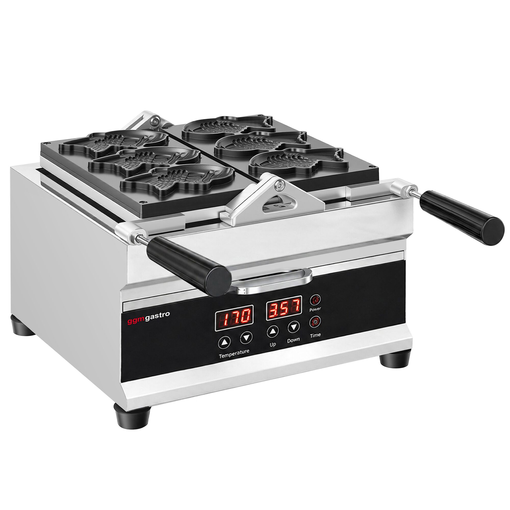 Machine à tartelette professionnelle - 1,6 kW - y compris moule à tartelette : 3x poisson taiyaki
