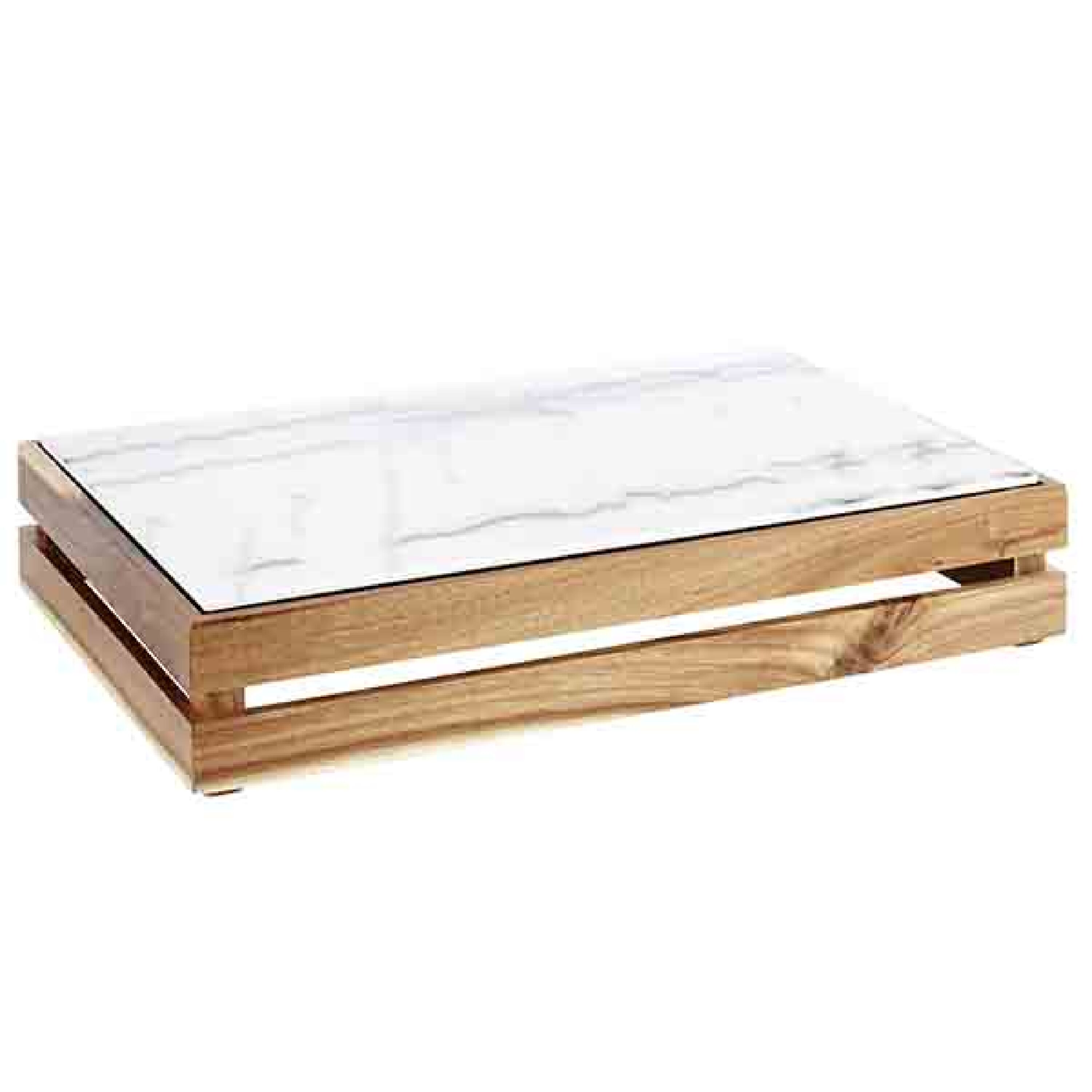 Caisse pour buffet - SUPERBOX - Bois - Brun - Hauteur:105mm - compatible avec GN 1/1