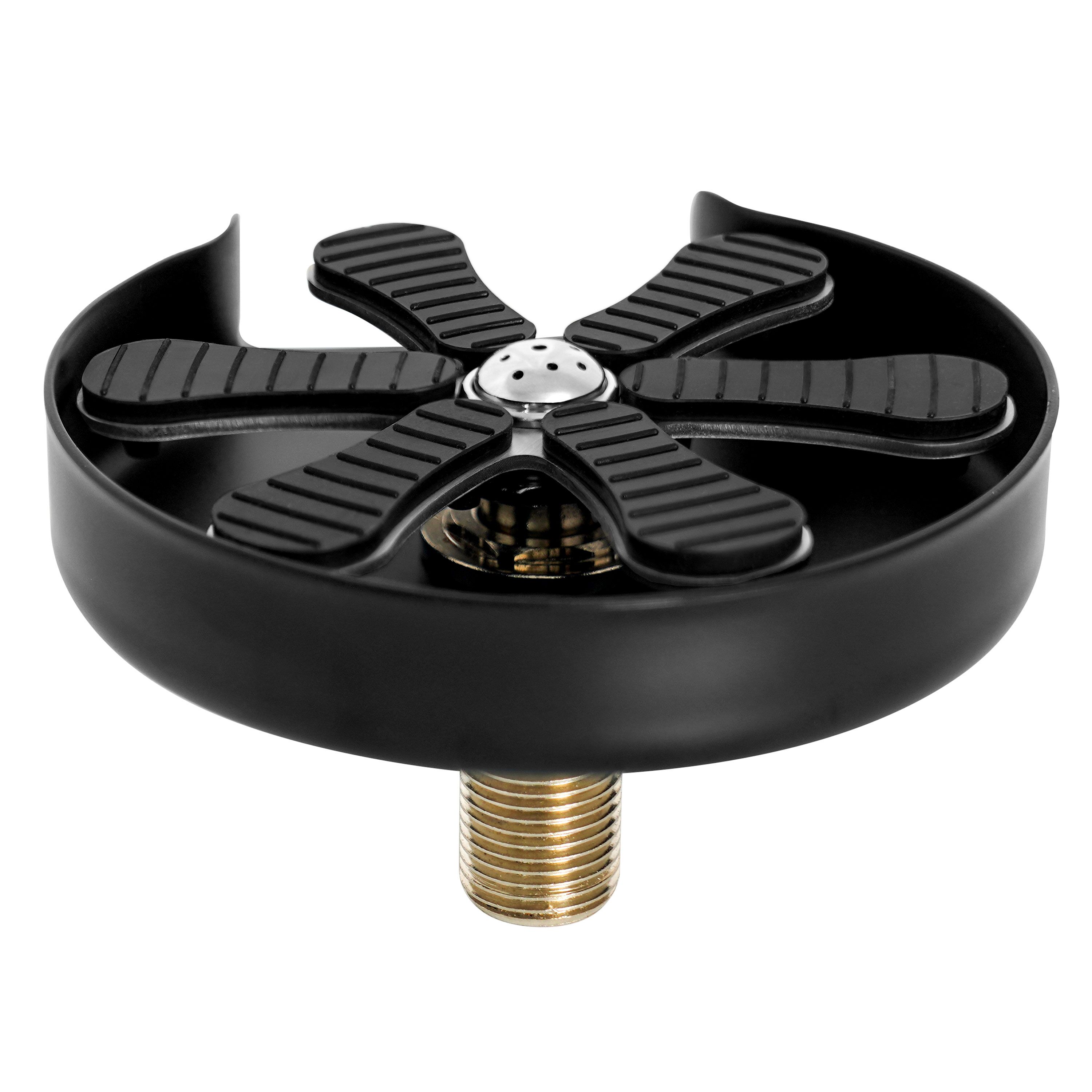 Rince-verres - avec régulateur de jet intégré - Raccord 3/8" - Noir