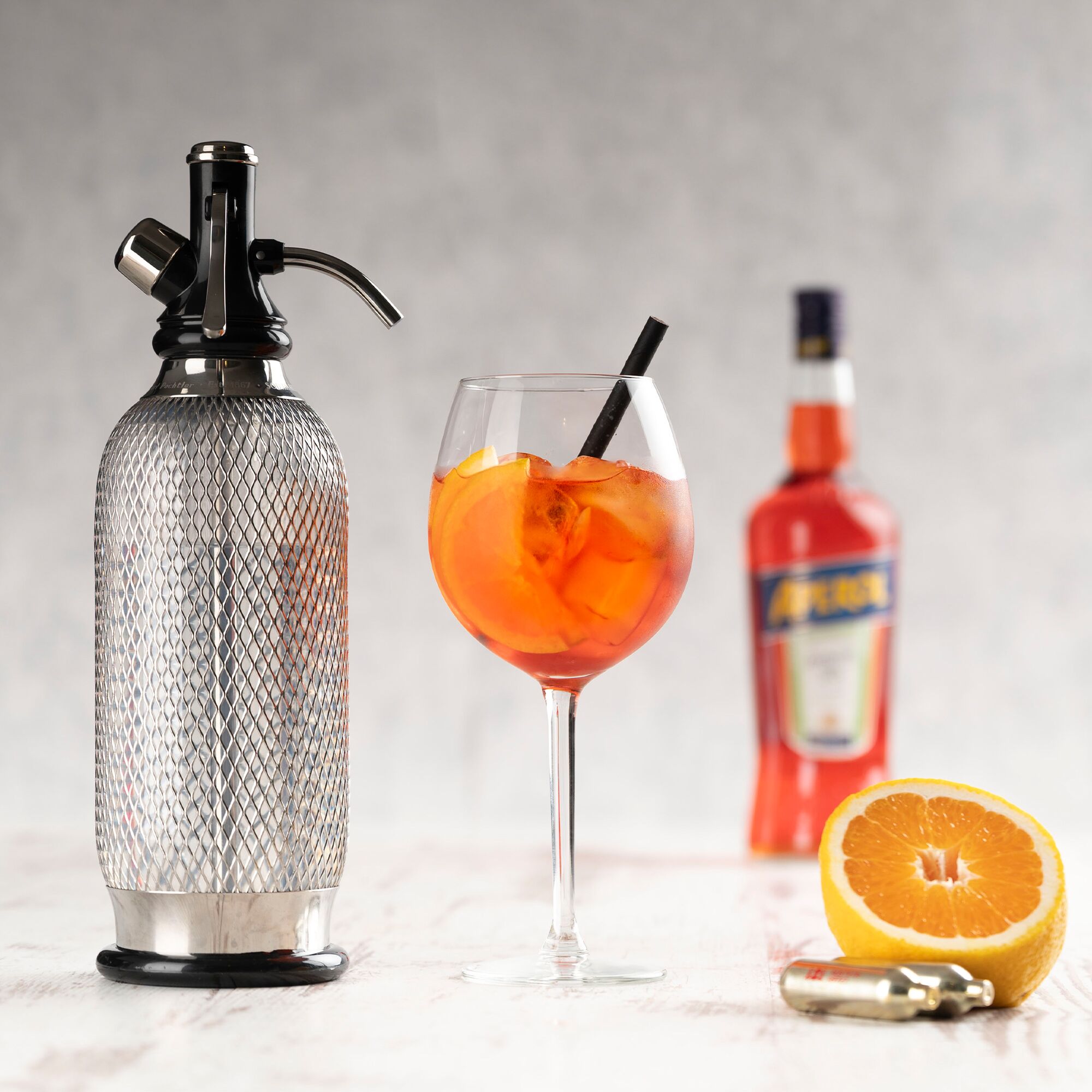 ISI | Sodamaker Classic - Appareil à gazéifier l'eau - 1 litre - Acier inoxydable