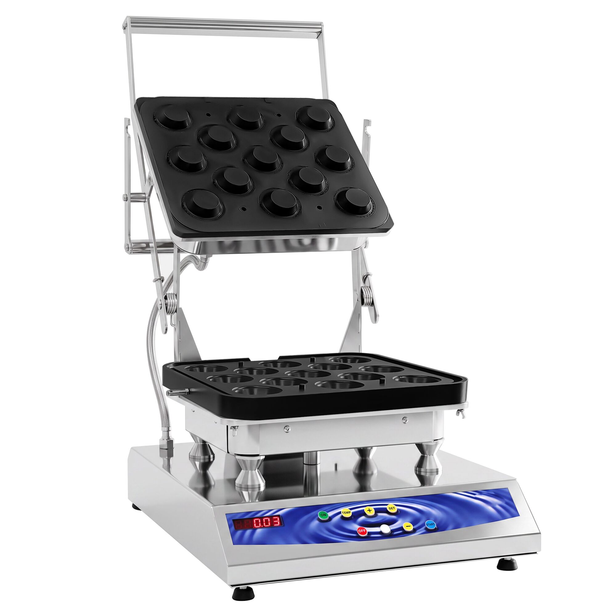 Professionele tartelette machine - 3,2kW - zonder bakplaten